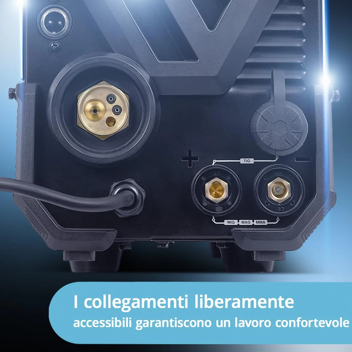 STAHLWERK Saldatrice combinata 3-in-1 MTM-200 ST Inverter TIG MIG/MAG MMA 200 A avanzamento sinergico 4 rulli