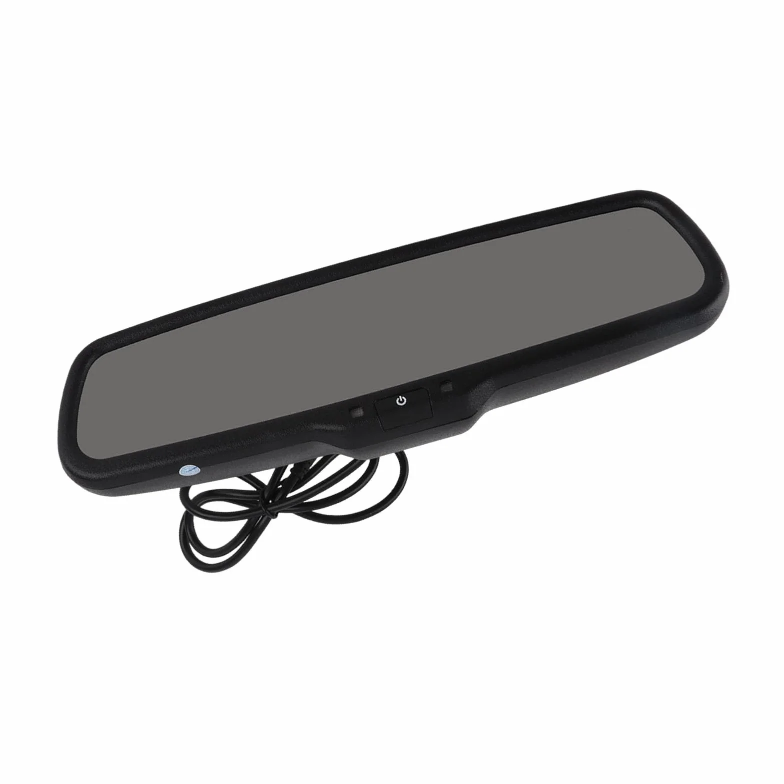 Monitor specchietto retrovisore auto-KIMISS Monitor retrovisore, 4.3 pollici nuovissimo design di moda ABS Monitor retrovisore Monitor oscuramento automatico retrovisore nero