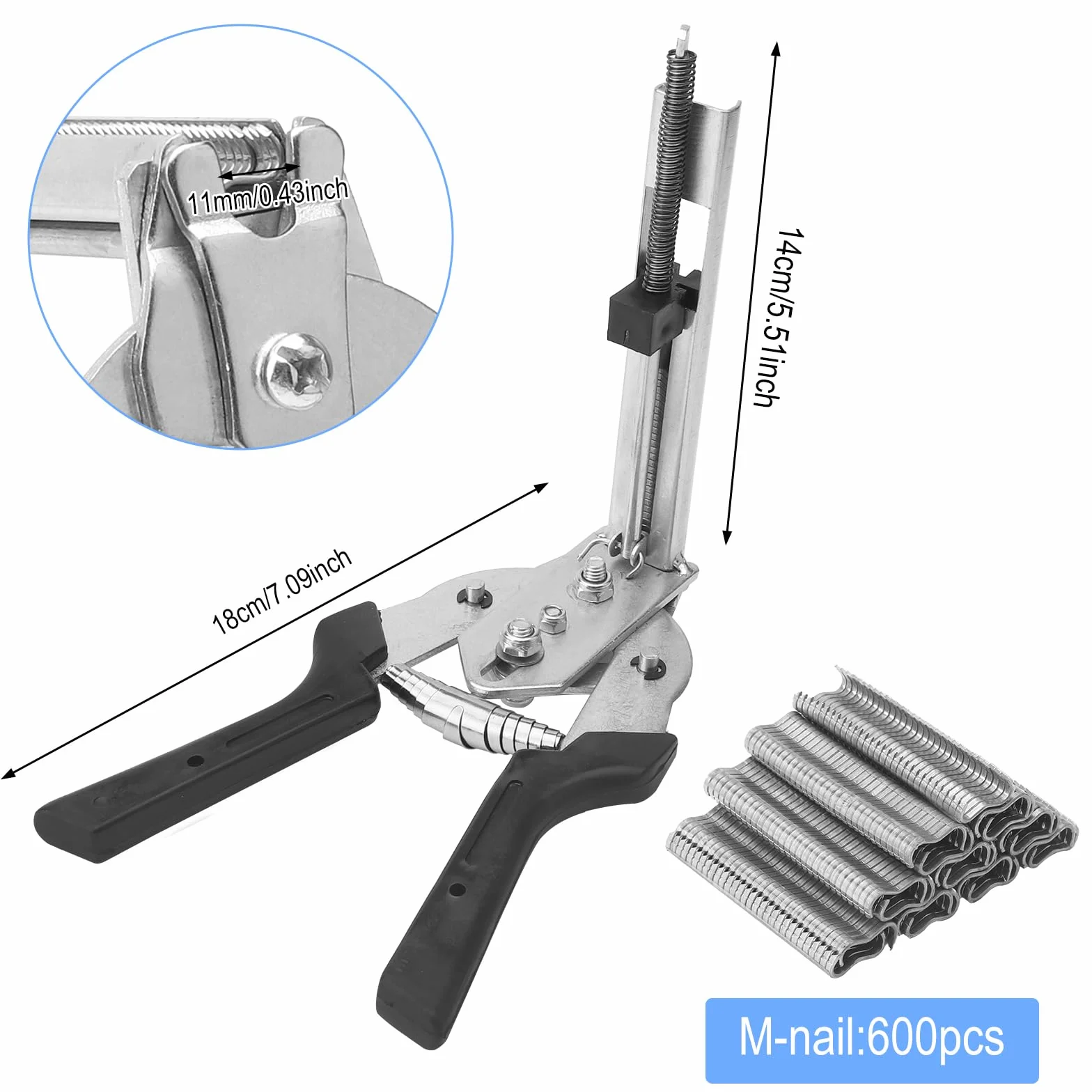 Pinza per salsiccia 600 clip fissaggio filo recinzione per gabbie animali