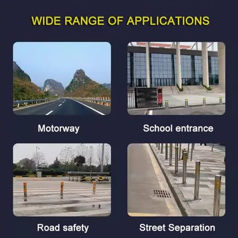 Generico Palo dissuasore di parcheggio per impieghi gravosi - Barriera Tubolare Resistente per la Protezione di Garage, parcheggi e fermate dell'autobus - Include Accessori di Montaggio (500x240 mm)
