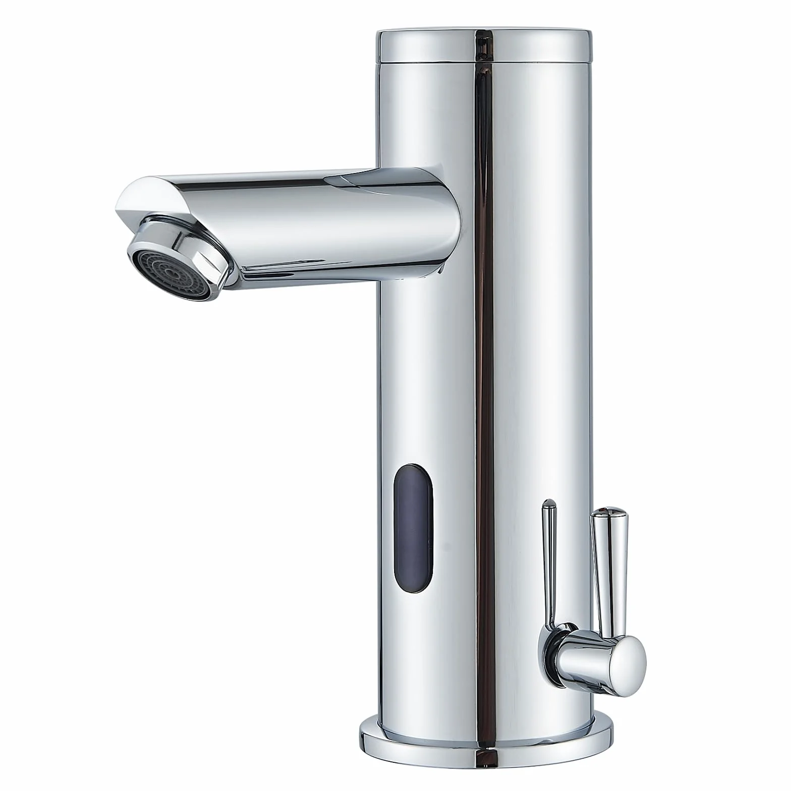 Rubinetto Bagno Cromo Sensore a Infrarossi Automatico Miscelatore Acqua Calda Fredda Lavello