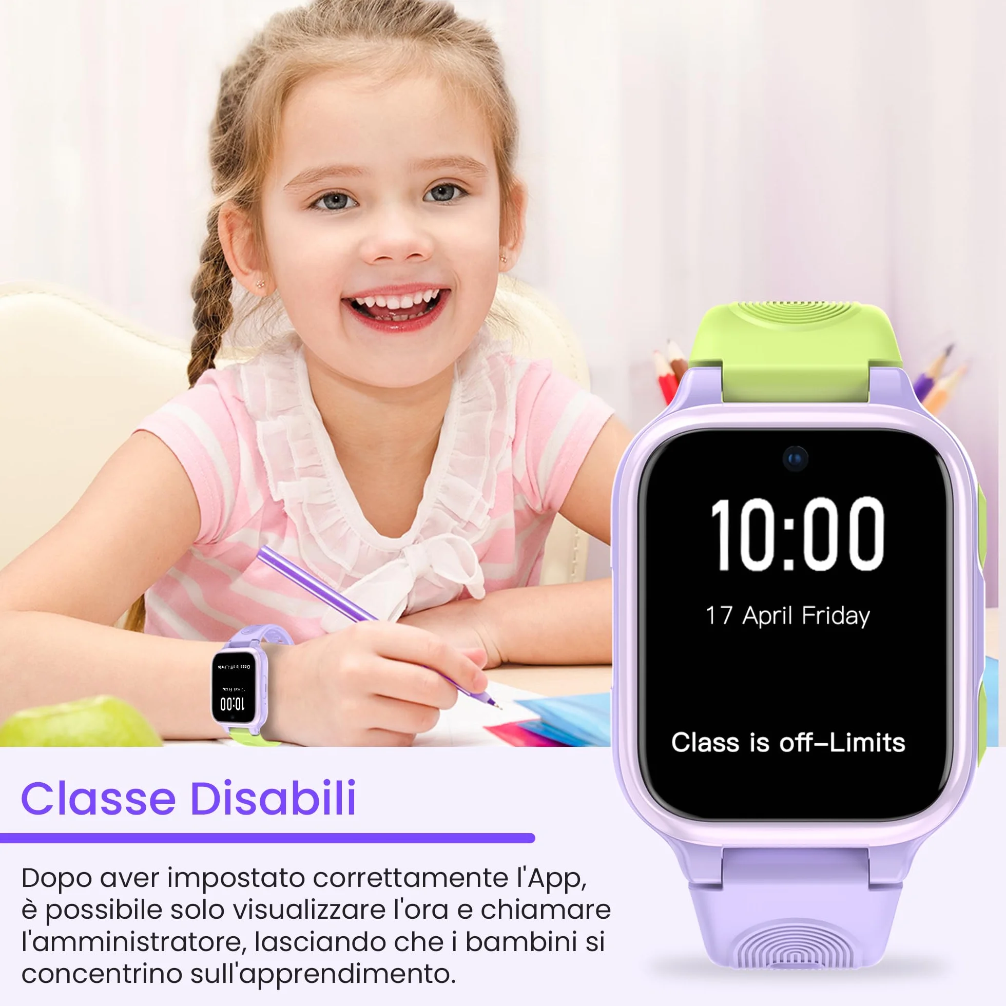 K9 Smartwatch Bambini AI, Orologio Smartwatch Bambini con GPS e Telefono,AMOLED da 1,78'' per bambini con 4G videochiamata, Sveglia, Modalità scuola, Impermeabile IP68,Adolescenti dai 6