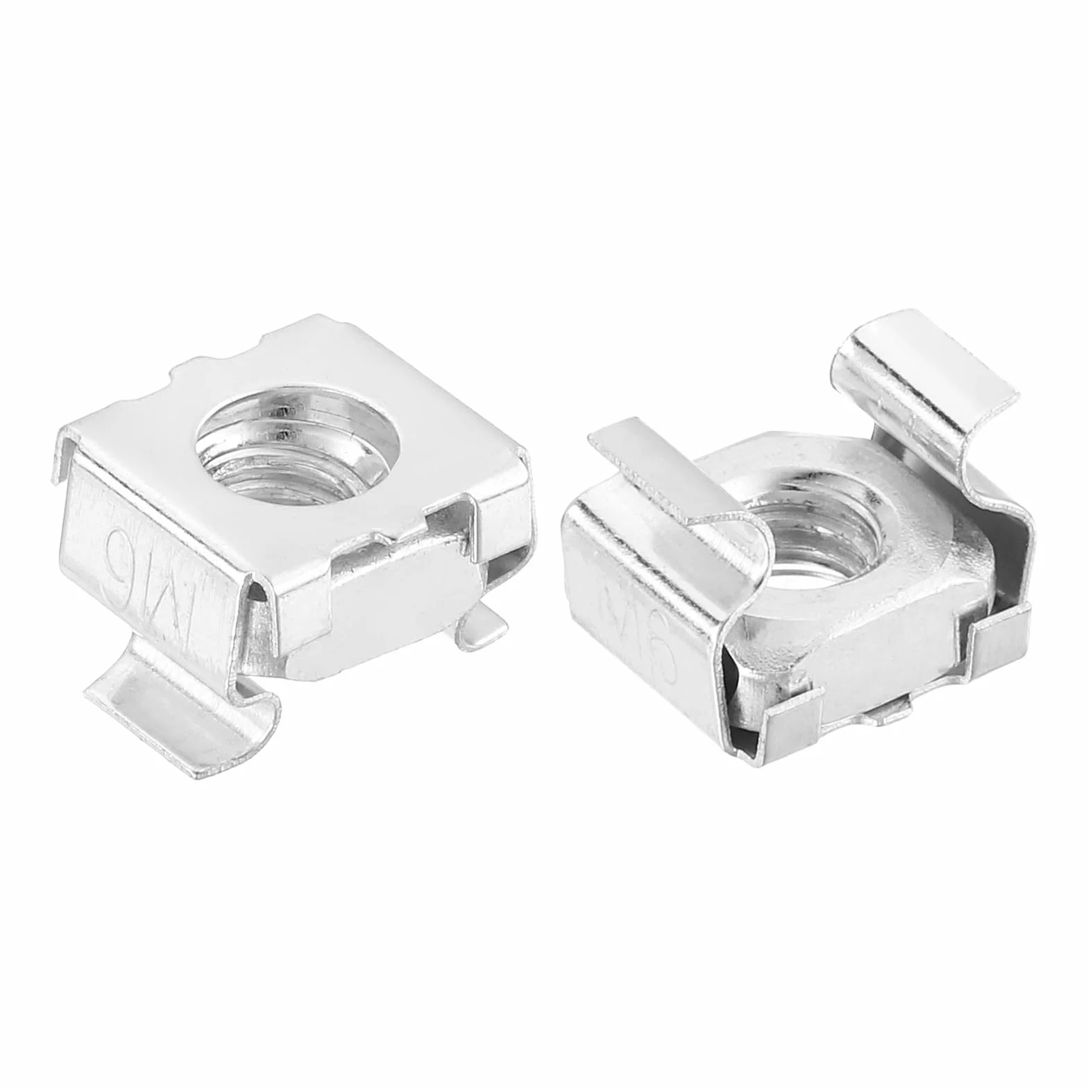 QUARKZMAN M6 x 1mm Dado a Gabbia Snap-In 50Pz Acciaio Carbonio Zincato per Armadio Rack Server
