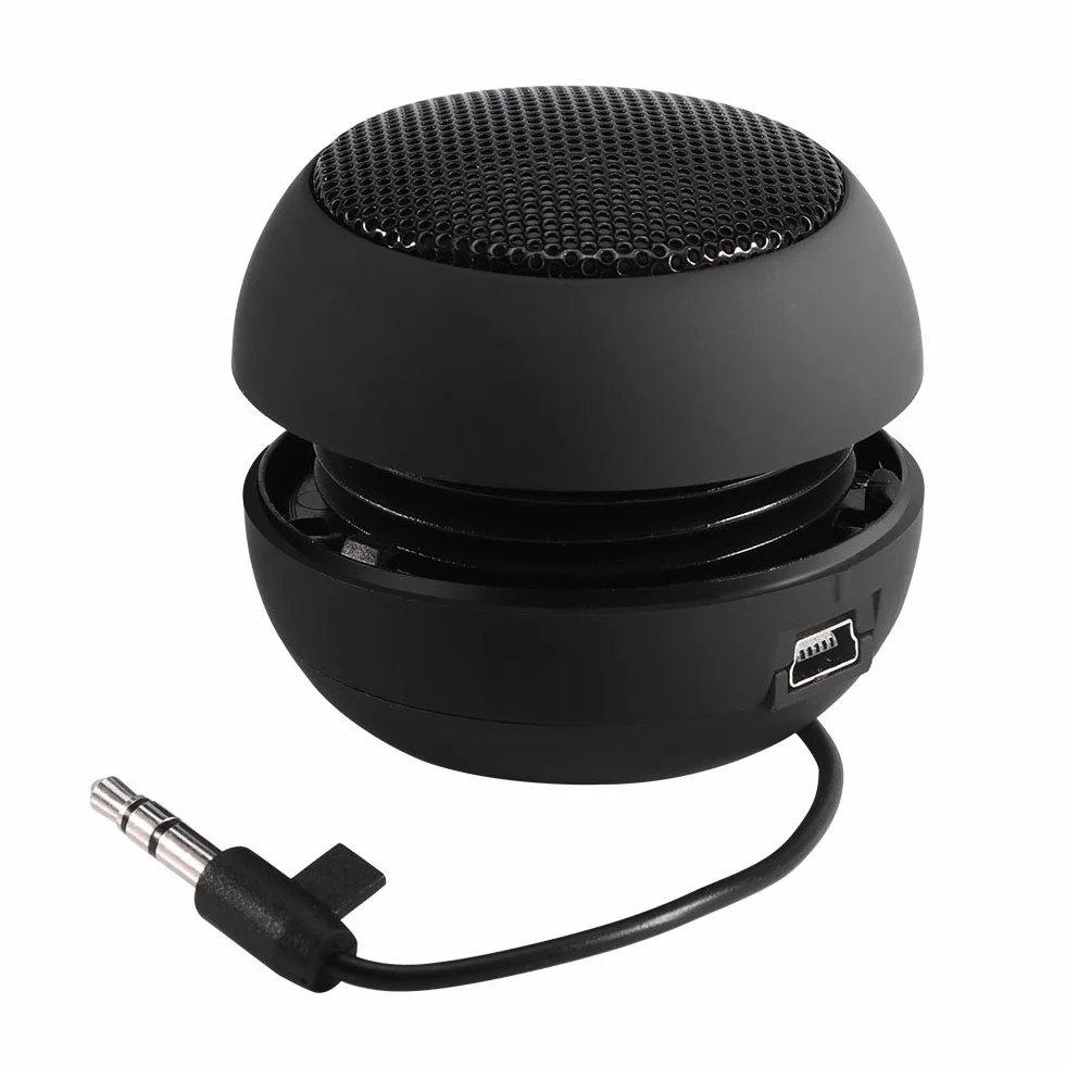 Altoparlante portatile da 3,5 mm, mini altoparlante wireless con presa jack da 3,5 mm, mini altoparlante portatile da viaggio da 3,5 mm Batteria incorporata per telefono cellulare