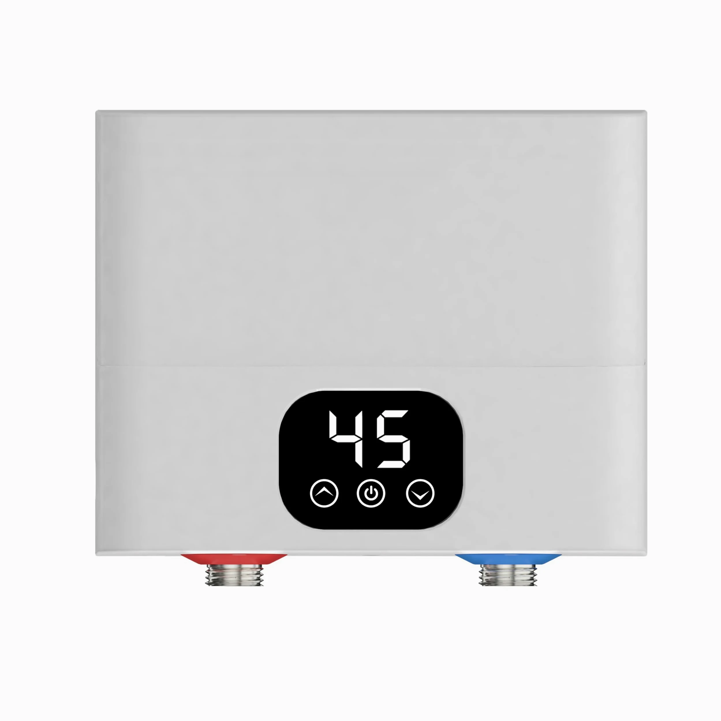 Scaldabagno Elettrico Istantaneo 220v 5500w Scaldacqua Istantaneo a Parete Mini Scaldabagno Istantaneo Elettrico con Display LED Della Temperatura Scaldabagni Elettrici per Cucina e Bagno (Quadrato)