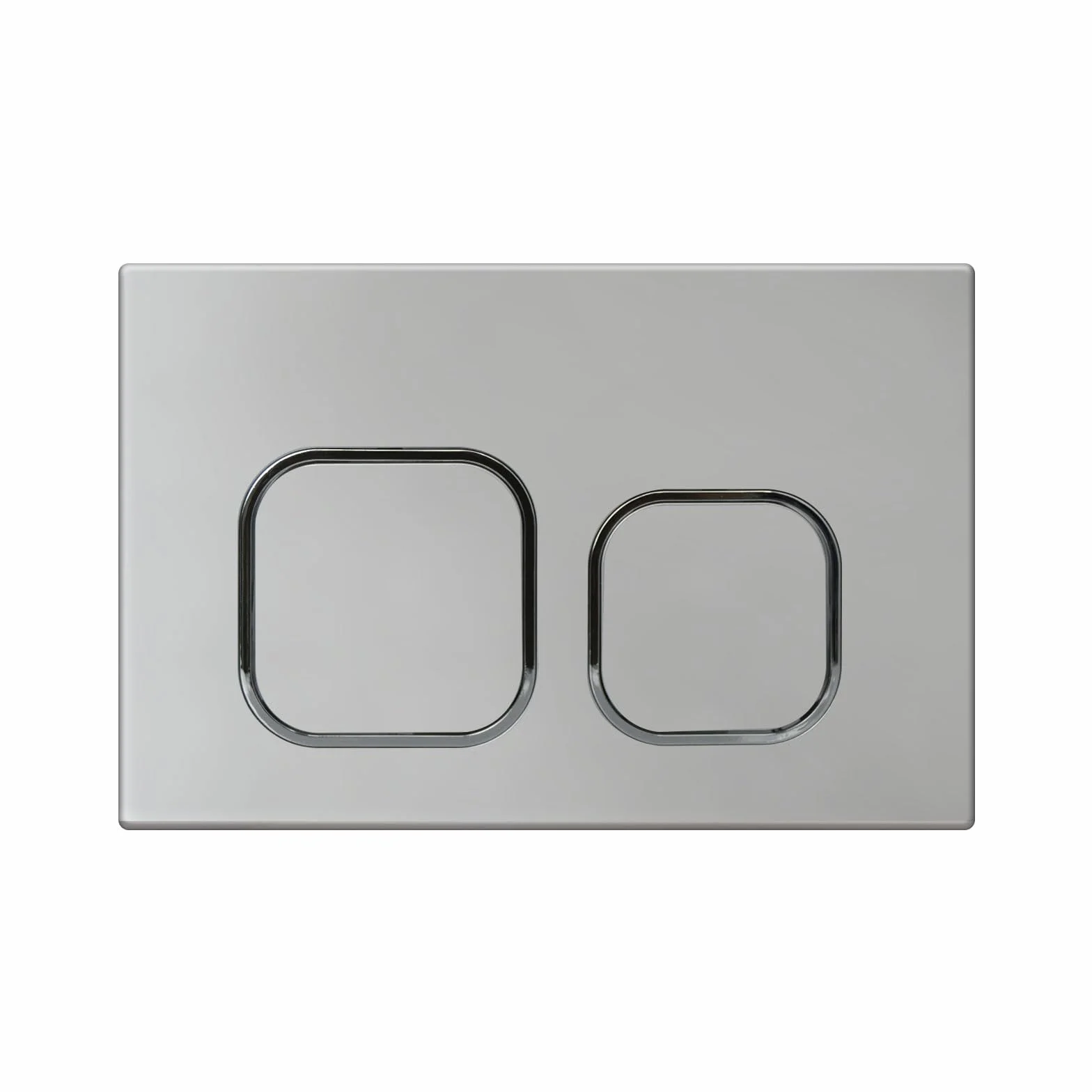 Placca di Comando WC Geberit Sigma UP300 UP320 Doppio Scarico 243×163 mm Argento
