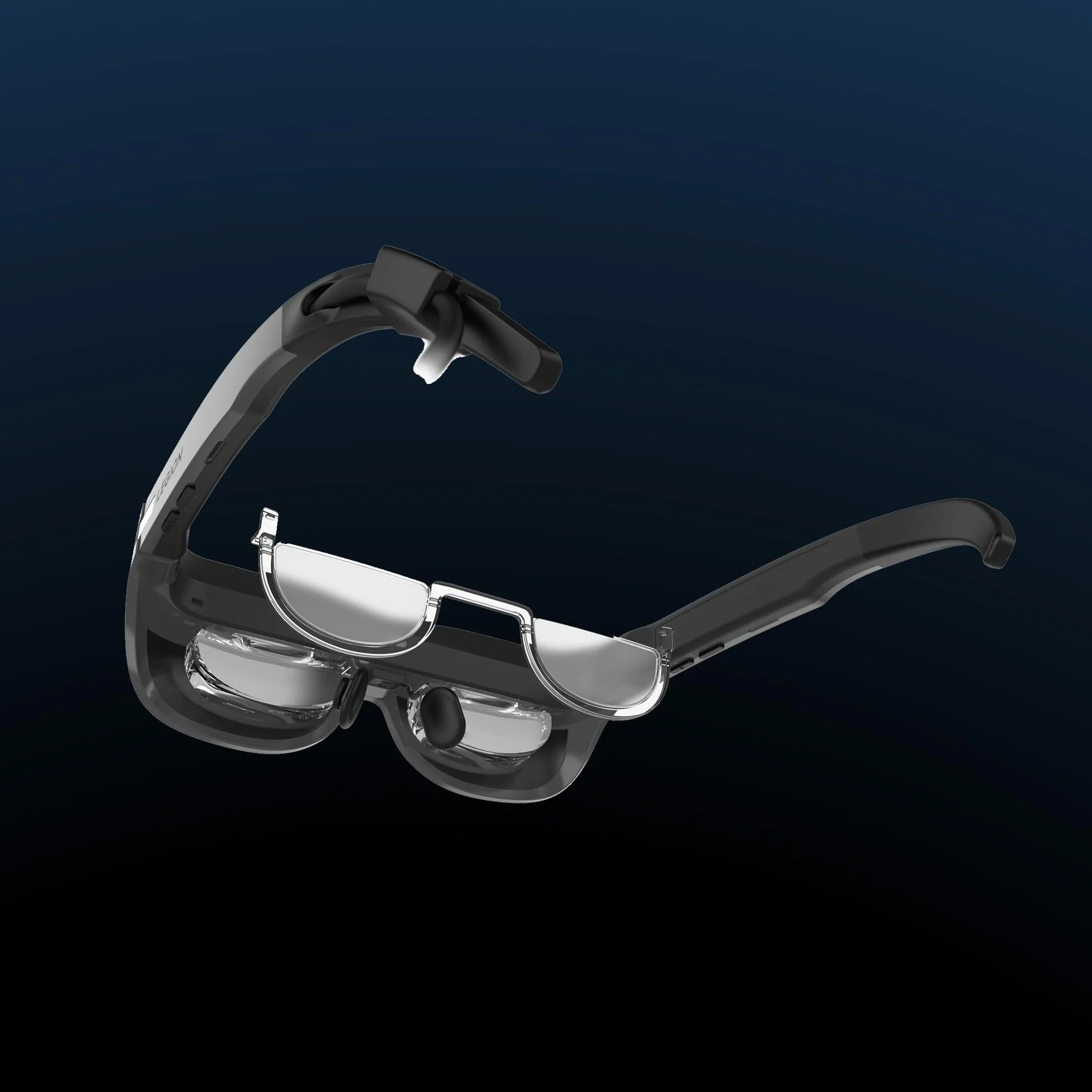 Lenovo Legion Glasses | Occhiali da realtà aumentata | Audio stereo | Micro OLED | 60Hz | Plug & Play | USB-C | Nero