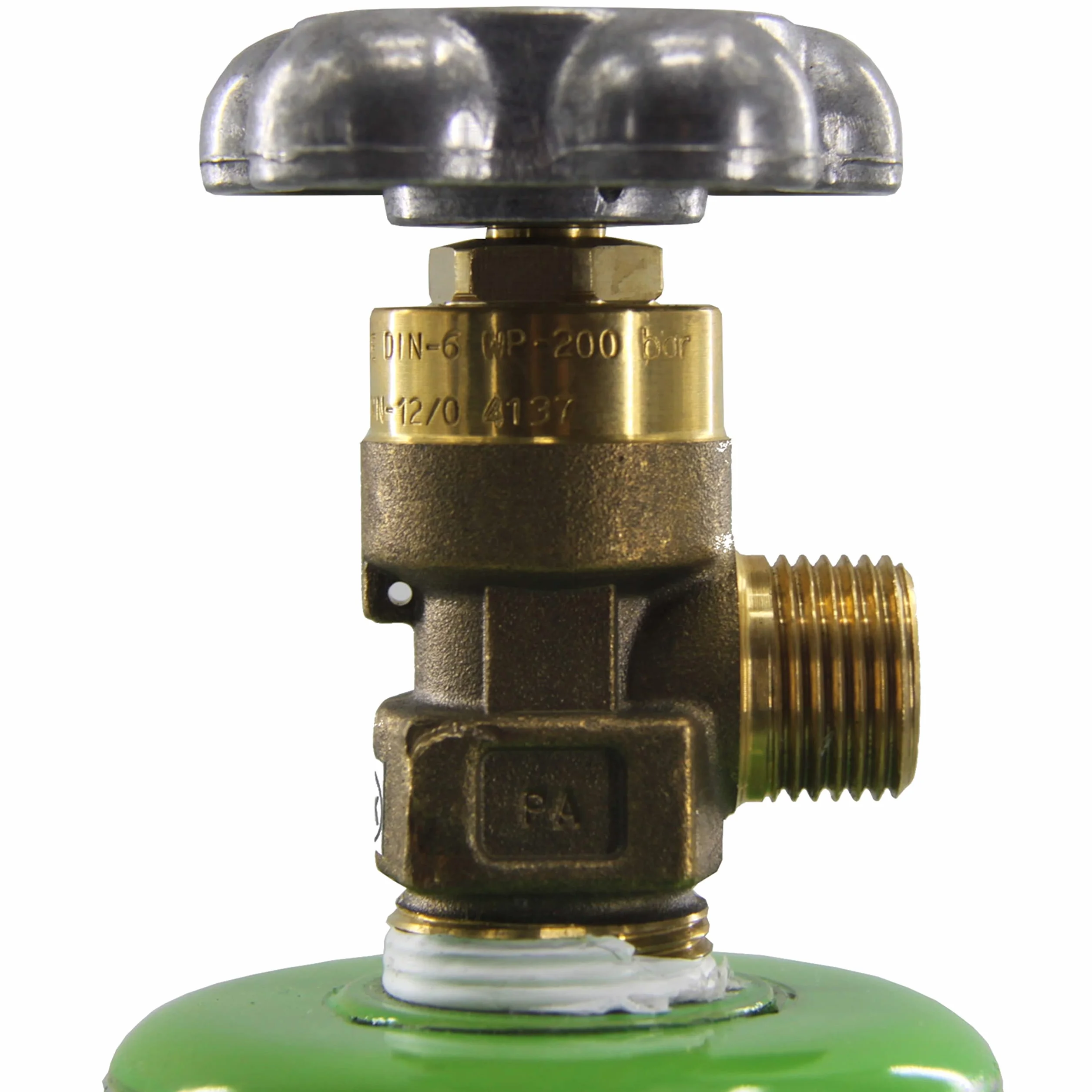 Bombola di gas Argon/CO2 8l 150 bar con riduttore di pressione 2 manometri