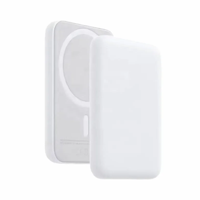 Caricatore Wireless Magnetico 15W, Tecnologia di Dissipazione del Calore a Grafene, Controllo della Temperatura in Tempo Reale, Bianco
