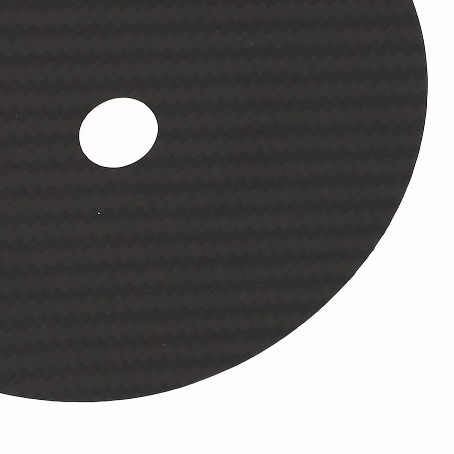 SIXRUN Carbon Fiber CD Tuning Pad 0.2mm CD DVD Stabilizer Mat con Assorbimento Vibrazioni per Miglior Chiarezza del Suono e Bassa Distorsione (BLACK)