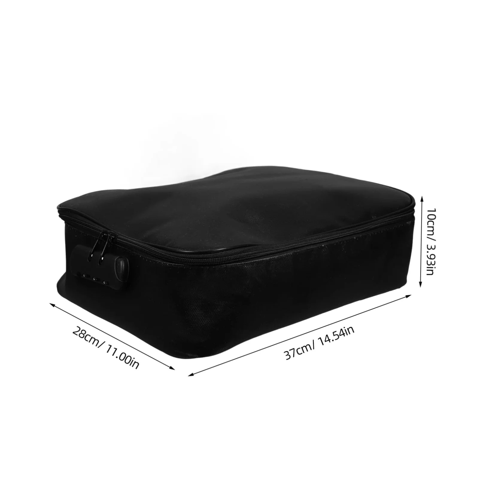 Borsa Documenti Ignifuga Nera in Fibra di Vetro Multi-strato | Blocco Password Sicuro, Ampia Capienza, Uso Quotidiano e Viaggio, Design Elegante e Resistente