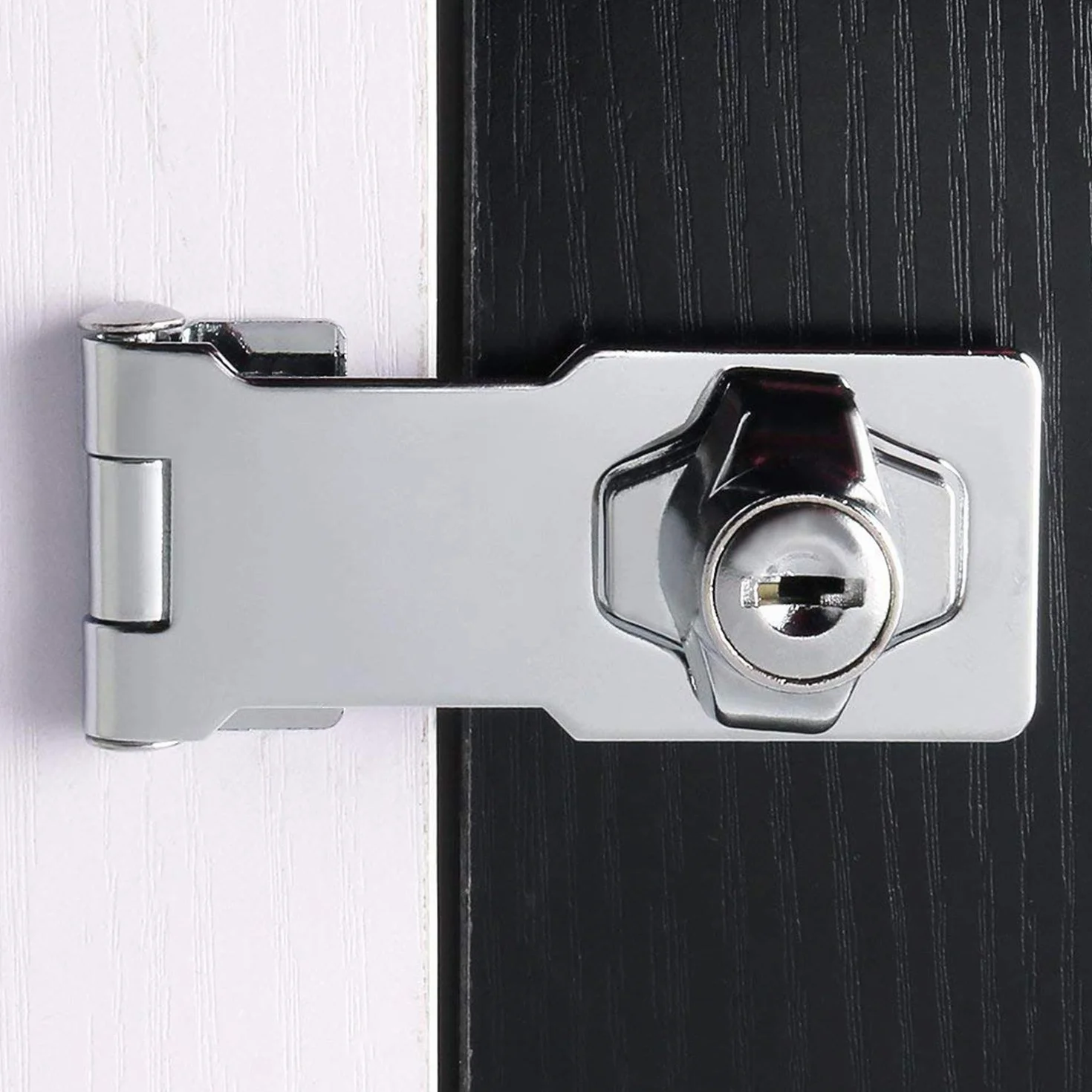 Lucchetto Hasp 4 Pollici in Acciaio Inossidabile con Serratura a Chiave