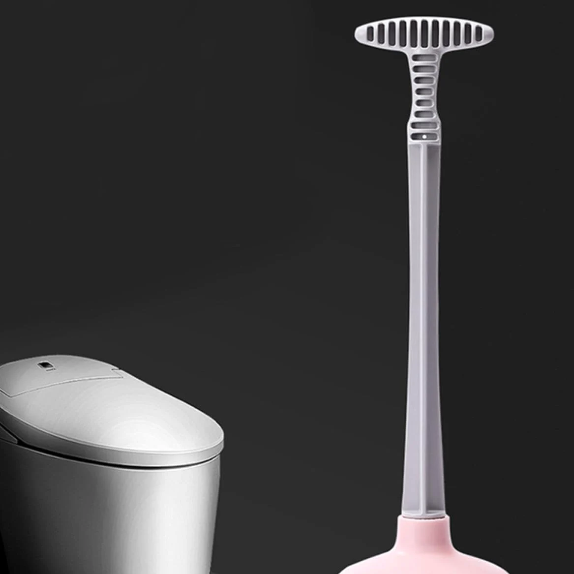 Sturalavandini da Bagno 2 Pezzi in ABS e Gomma Aspirazione per Casa e Hotel, Pulizia Tubi e Scarichi Rosa