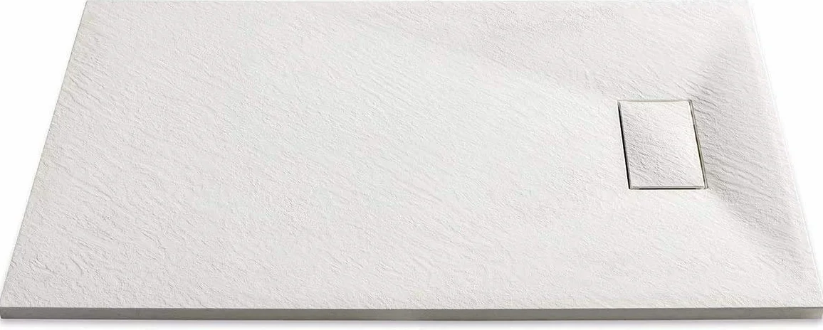 Piatto Doccia Resina Effetto Pietra 90x140 cm Antiscivolo Bianco