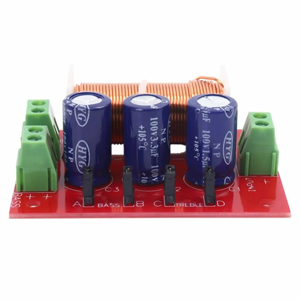 400 W, frequenza altoparlante morbida, 2 , alta bassa, 4-16 Ohm, divisore per altoparlanti