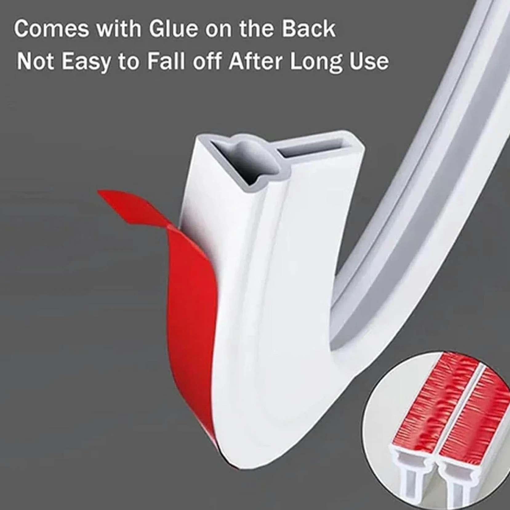 Protezione dall'acqua in silicone da 78 pollici, barriera impermeabile con soglia per doccia in silicone, barriera per doccia con tappo dell'acqua Diga in gomma Blocco dell'acqua in silicone Separazio