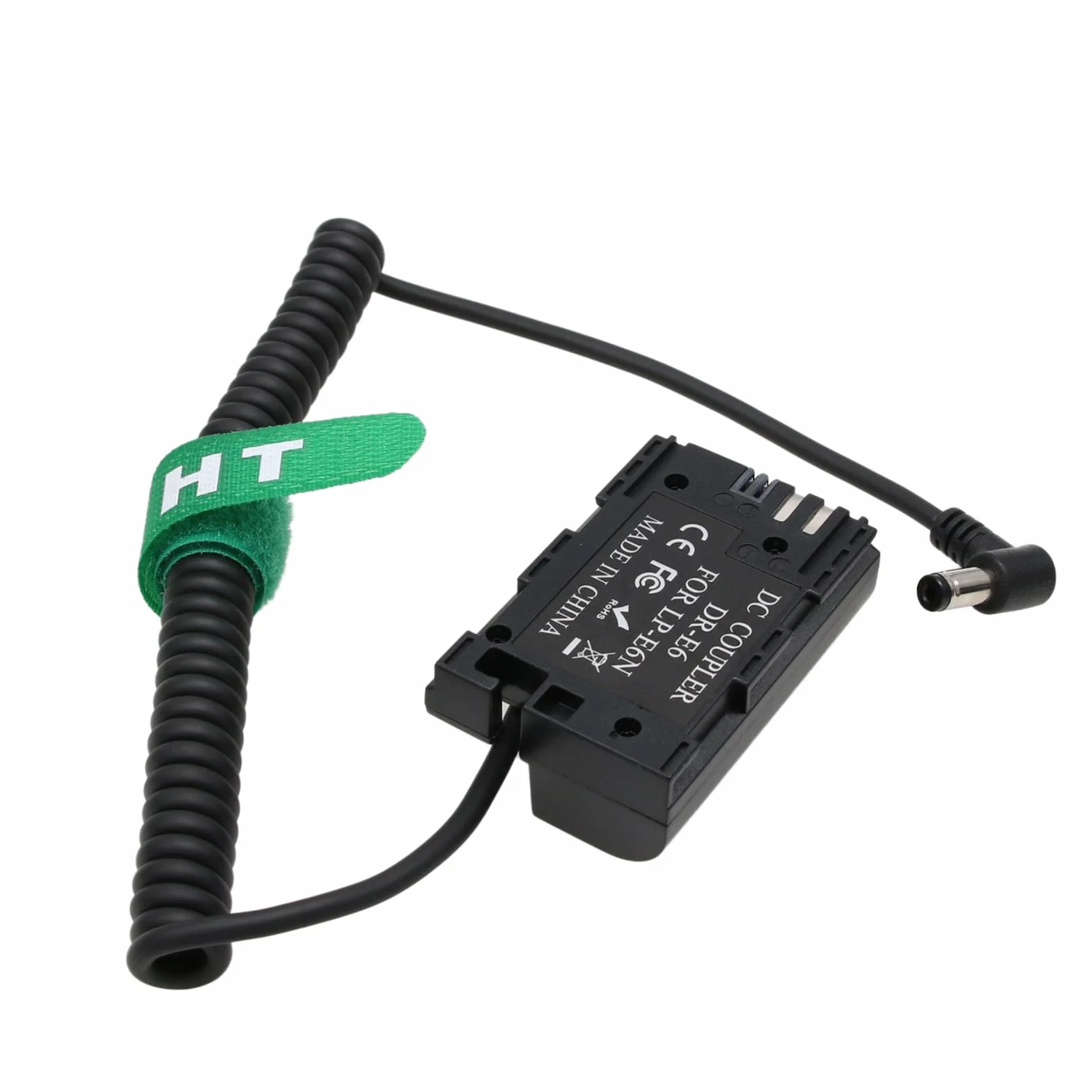 HangTon LP-E6N DC - Batteria fittizia per Canon EOS R5c R6 R7 5DS R, 5D Mark II III IV, 60D, 6D 7D Mark II, 80D DSLR Camera, Monitor Recorder