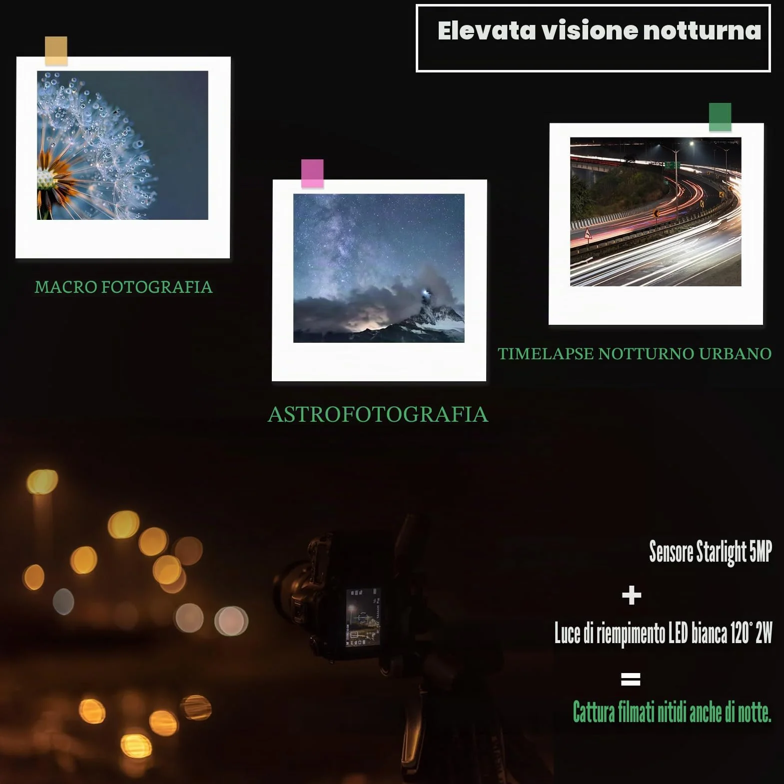 Fotocamera Time Lapse 4K per Edilizia, 32 MP, Autonomia 180 Giorni, Sensore a Luce Stellare, Impermeabile IP66, con Schermo LCD da 2,0 Pollici (512 GB), per Crescita Piante/Astrofotografia/Cucina