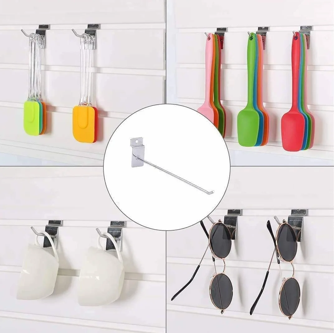 Ganci a Parete per Pannelli Forati 25 cm 3 kg 4,2 mm Spessore