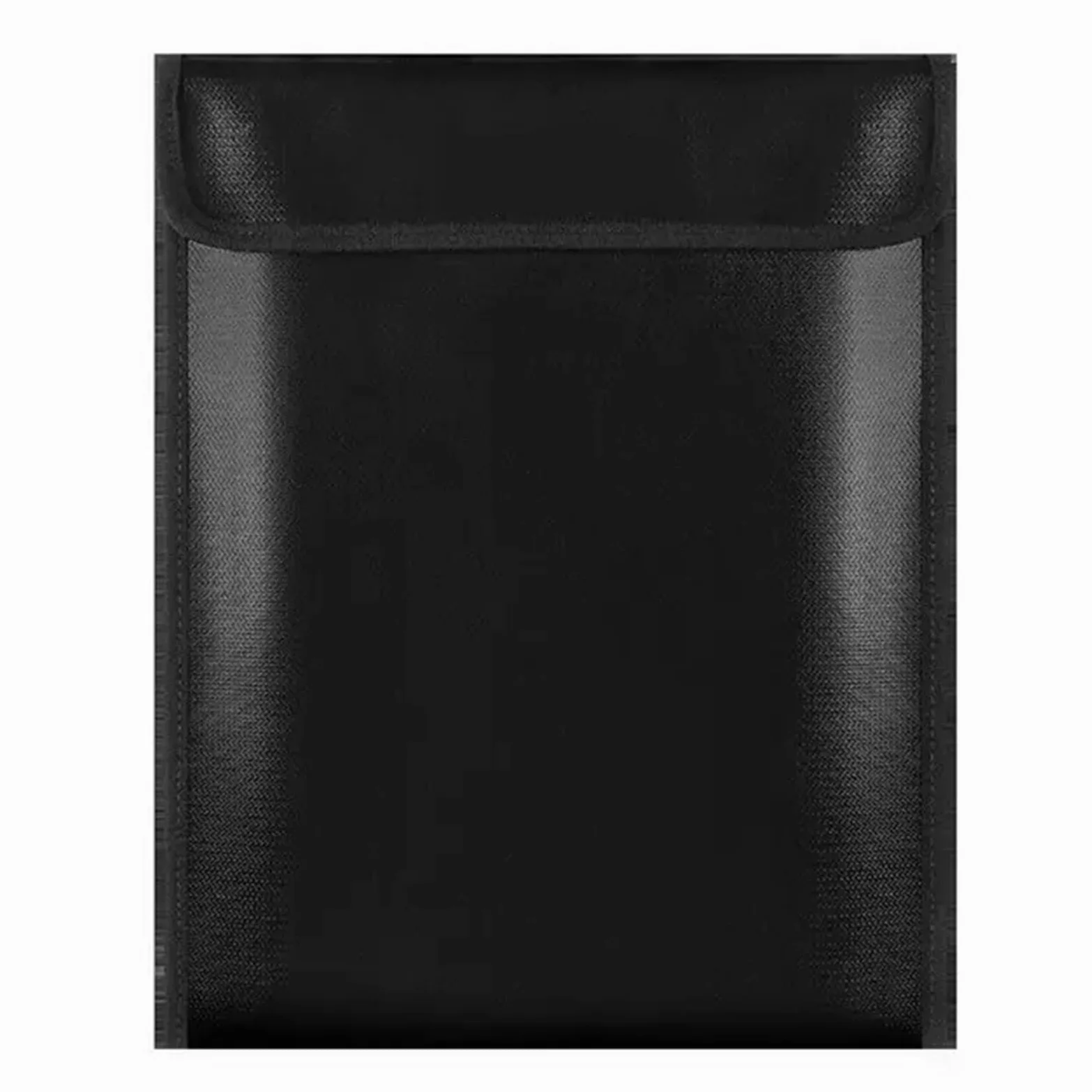 Borsa Portadocumenti Impermeabile ignifuga Borsa da Viaggio Portatile sicura Resistente al Fuoco a 3 Livelli for passaporto Gioielli in Denaro(Black)