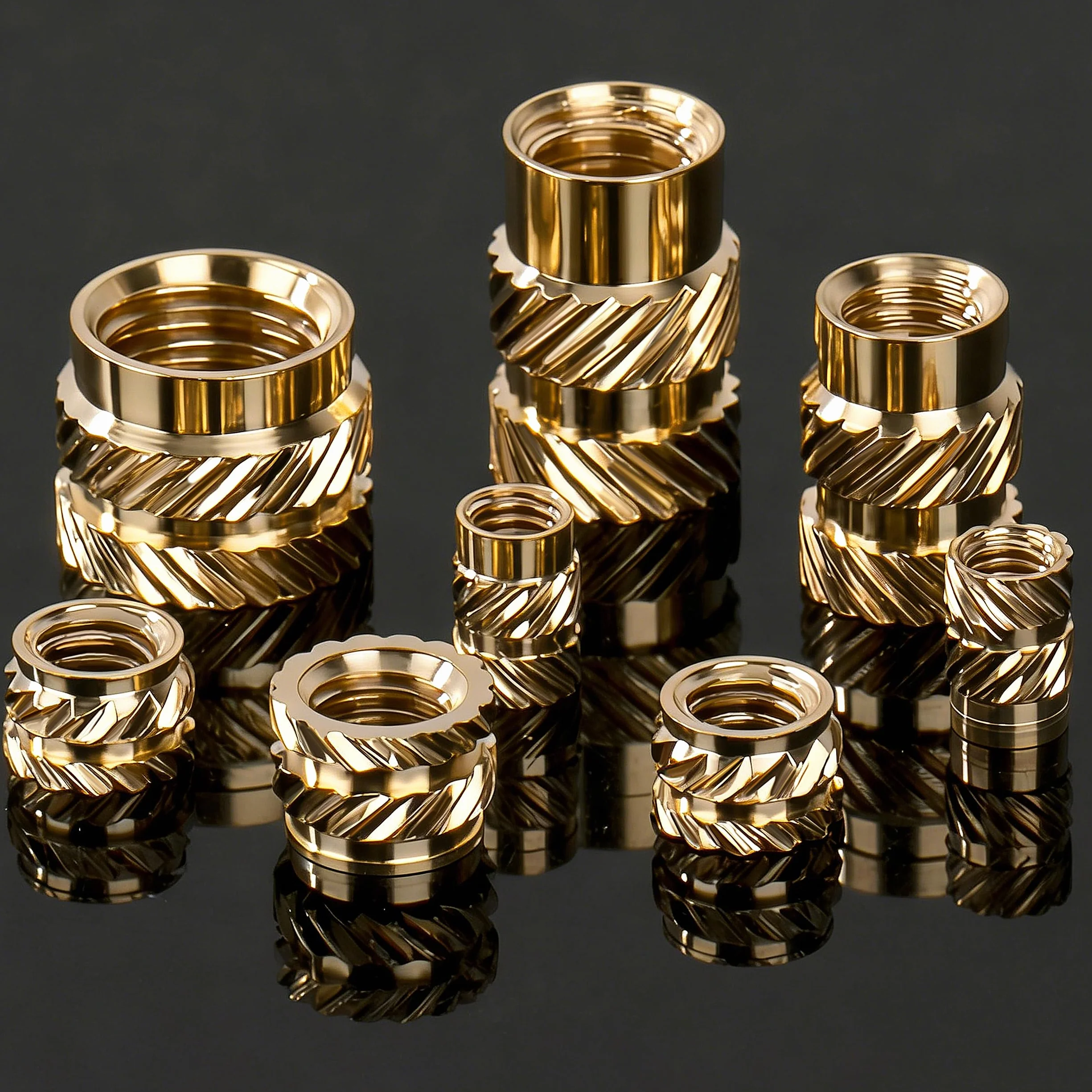 Inserti Filettati M3 Inserti Filettati a Caldo M3*5 * 5mm 50 Pezzi Dadi Zigrinati con Filettatura Femmina Boccole Filettate per Componenti di Stampa 3D e Parti in Plastica