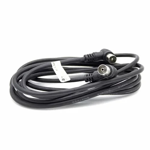 Cablepelado® Cavo per antenna TV, 75 Ω, 2,5 m, colore: nero