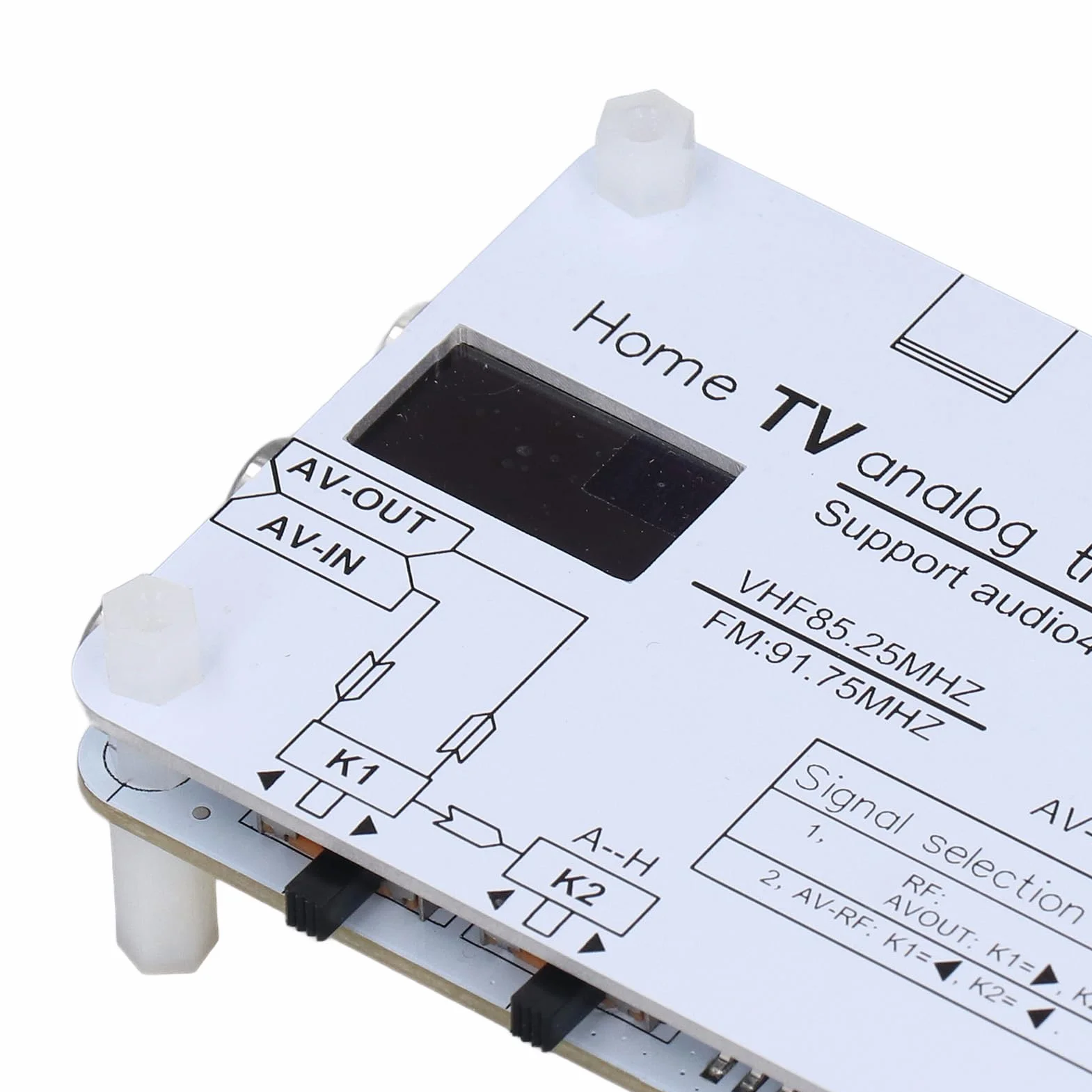 Trasmettitore di segnale TV analogico, AV HD Input, N a P Sistema, 20m Raggio, Frequenza VHF UHF, 4.5-6.5 MHZ Audio, DVD VCD PC Mobile Phone Sorgenti di segnale