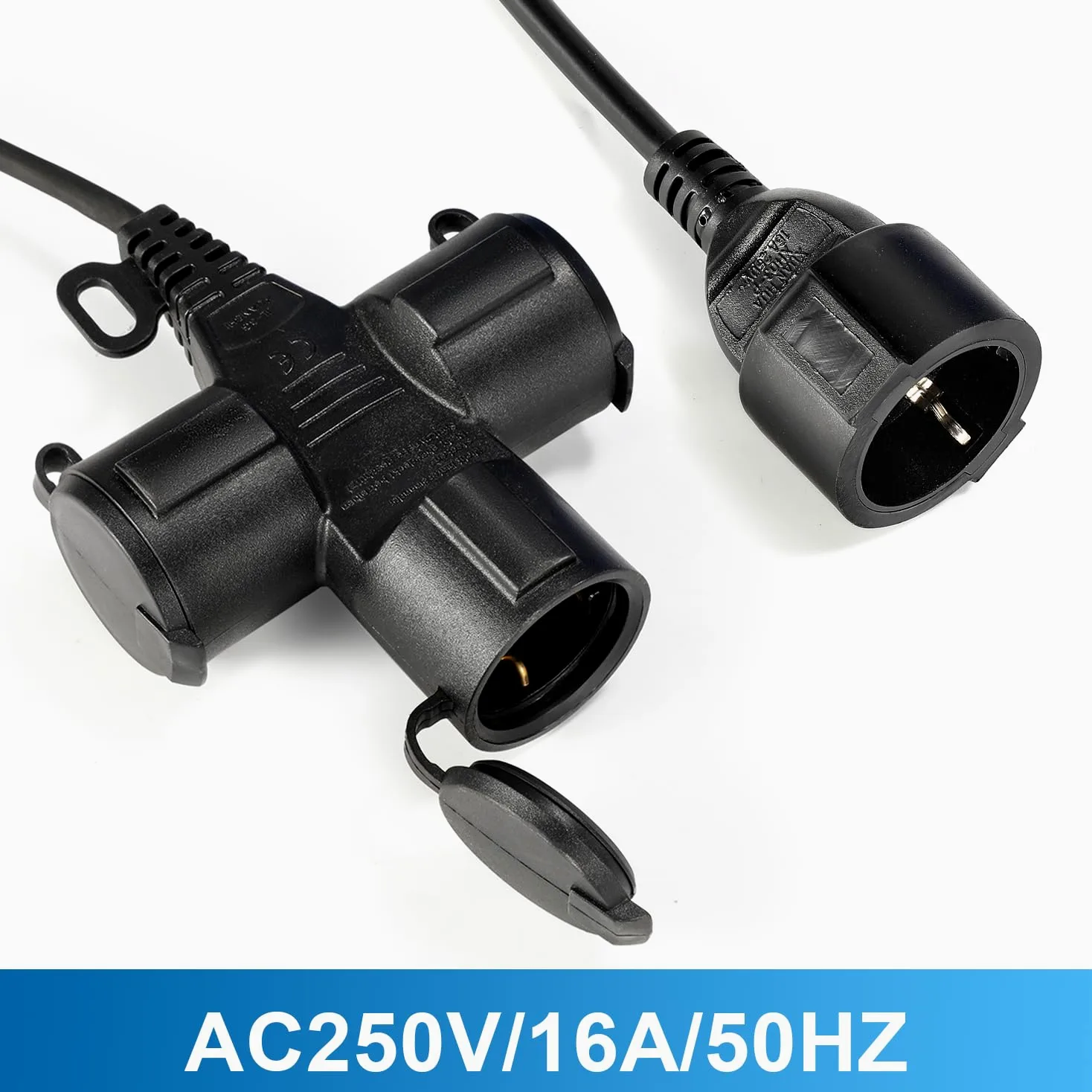 Avvolgicavo automatico, 20 m + 1,5 m, con connettore a 3 scomparti, girevole a 180°, avvolgitubo, avvolgitubo, montaggio a parete