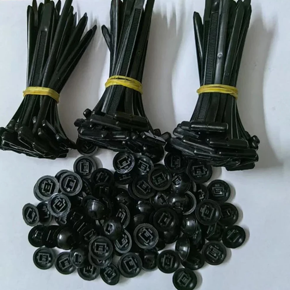 Fascette fermacavi in nylon 100 sztuk, autobloccanti, UV, uniwersalne do kabli