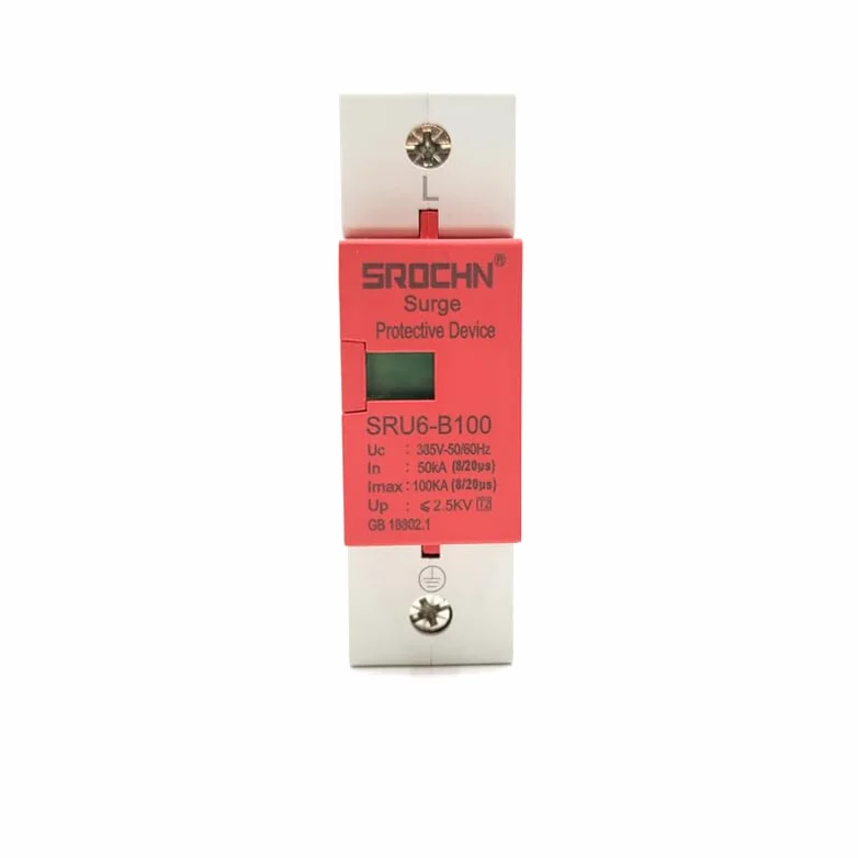 Interruttore Magnetotermico Differenziale AC SPD 1P 2P 3P 4P 20-100 KA 220V 385V Dispositivo Di Protezione Contro I Fulmini For La Casa A Bassa Tensione OEM Fabbrica(4P,80KA)