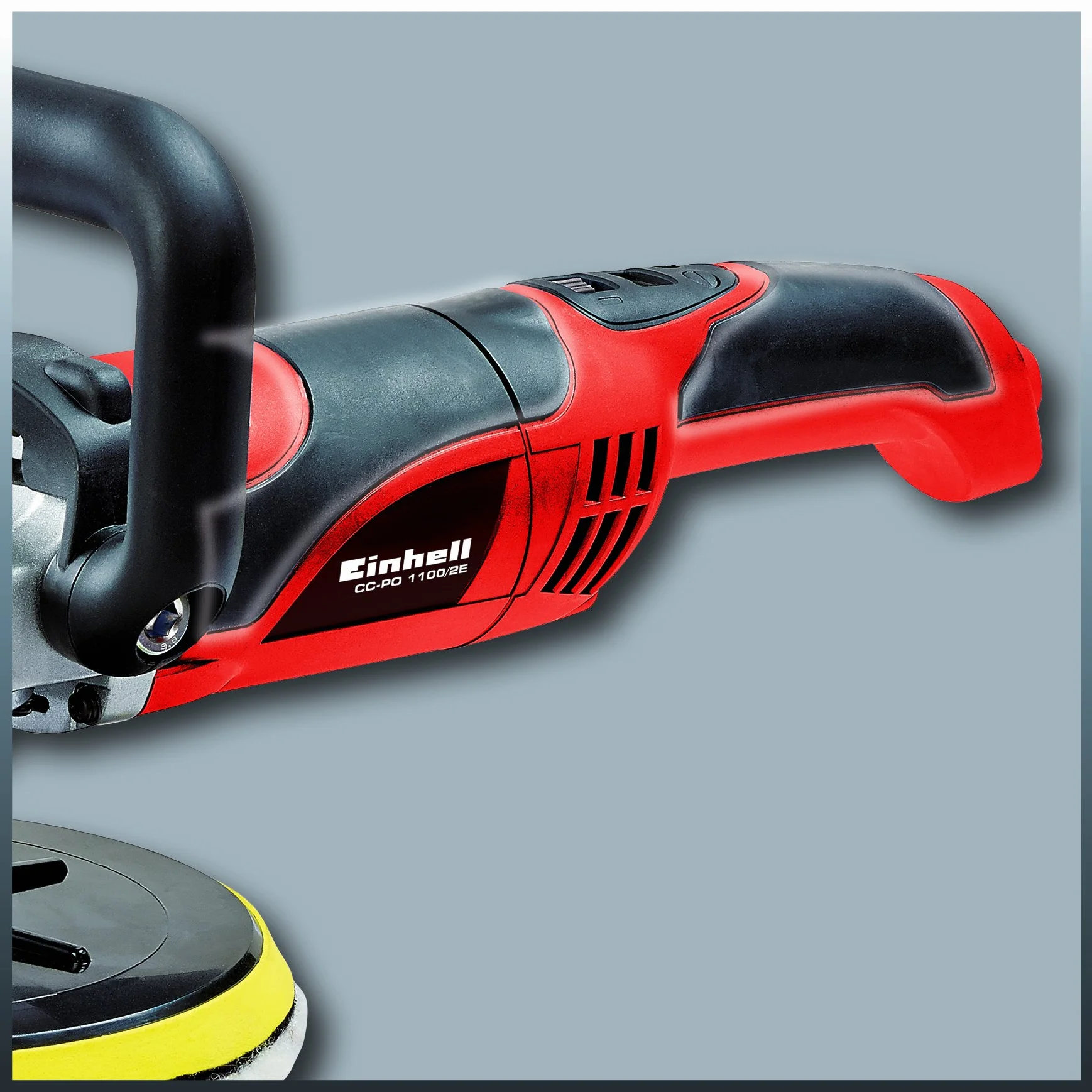 Einhell CC-PO 1100/2 Lucidatrice e Levigatrice 1100 W 1000-3500 Rpm Rosso/Nero