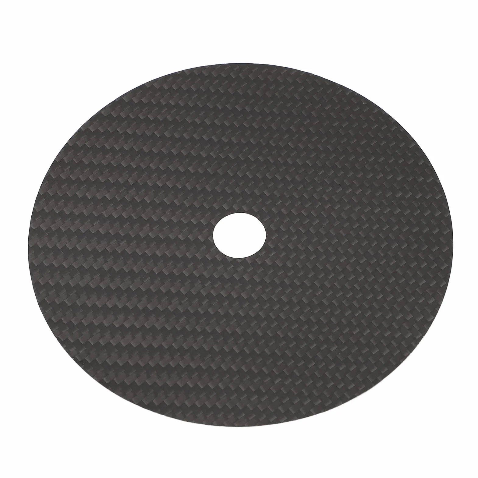 SIXRUN Carbon Fiber CD Tuning Pad 0.2mm CD DVD Stabilizer Mat con Assorbimento Vibrazioni per Miglior Chiarezza del Suono e Bassa Distorsione (BLACK)