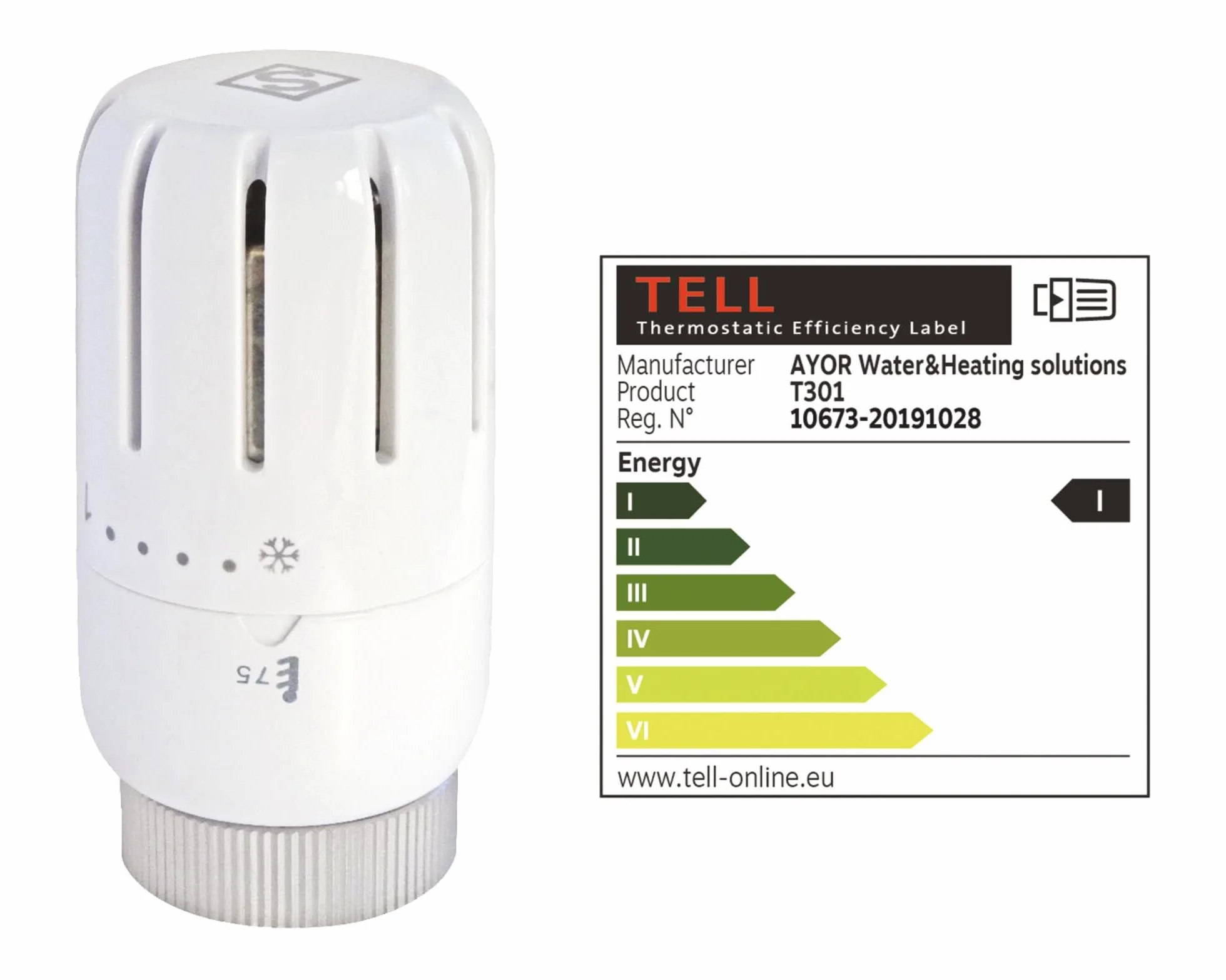 SOMATHERM FOR YOU - Kit con testa termostatica T301 staffa universale completa