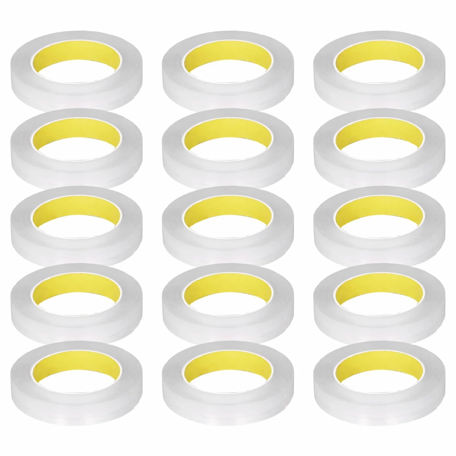 Nastro biadesivo per montaggio 15 rotoli Adesivo resistente trasparente resistente rimovibile riutilizzabile per casa ufficio auto bagno cucina acrilico spessore 0,1 mm lar