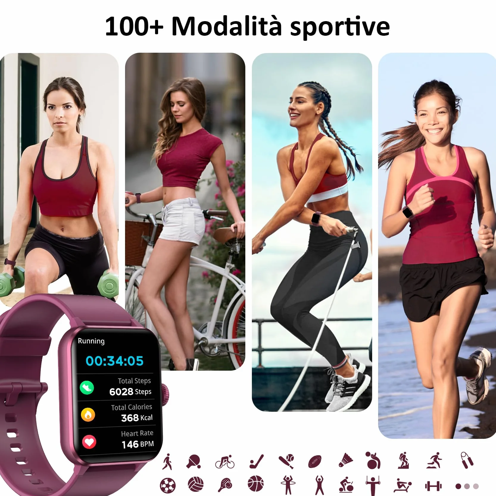 Blackview Smartwatch Uomo Donna, Effettua e Rispondi alle Chiamate,1,85'' Orologio Intelligente Fitness,Cardiofrequenzimetro, Monitoraggio del Sonno, Calcolatori per Android iOS