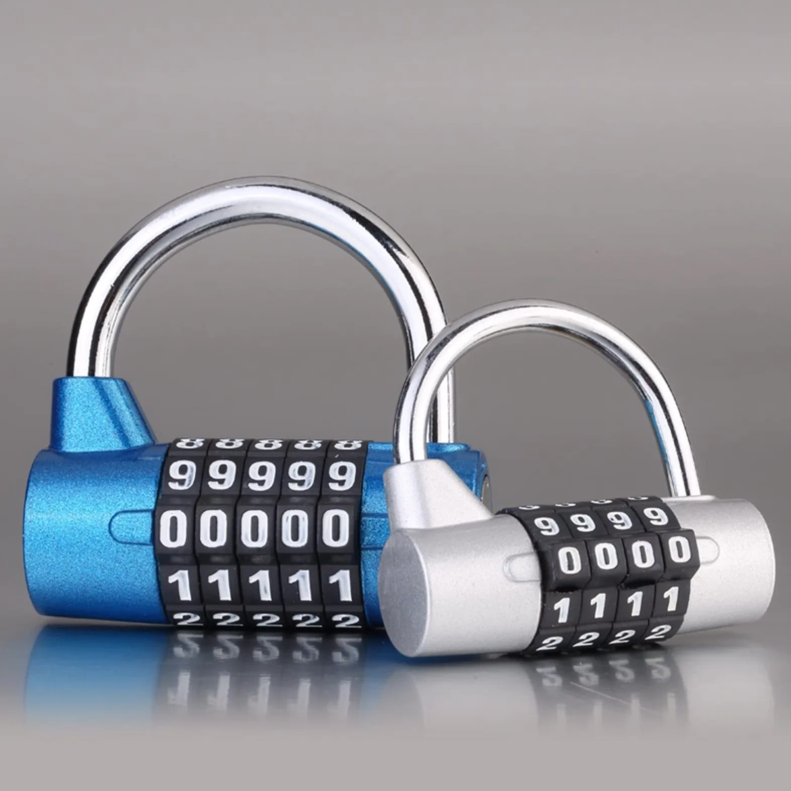 Lucchetti a combinazione， Lucchetti per valigie Lucchetto a combinazione in lega di zinco, 5 colori, codice di sicurezza, lucchetti di sicurezza