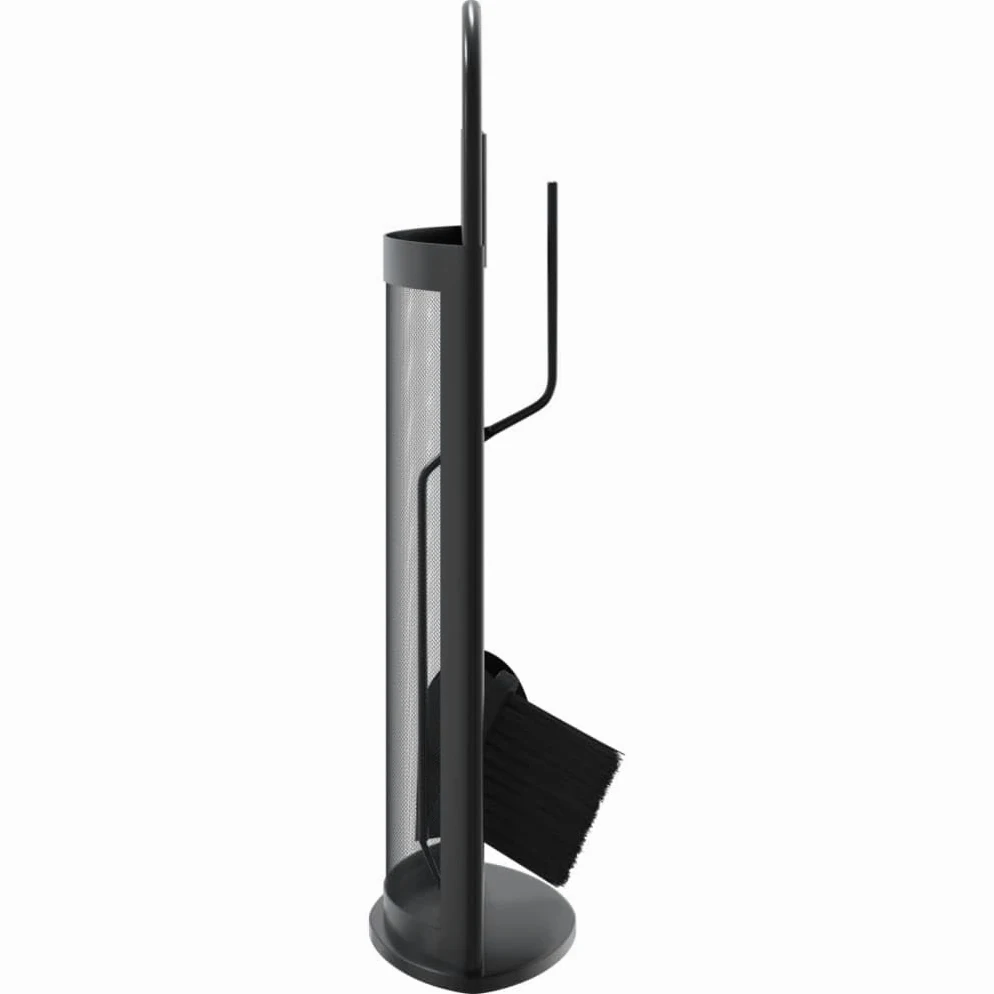 Gecheer Set Attrezzi per Caminetto 5 pz 23x15x66 cm in Acciaio,P156379