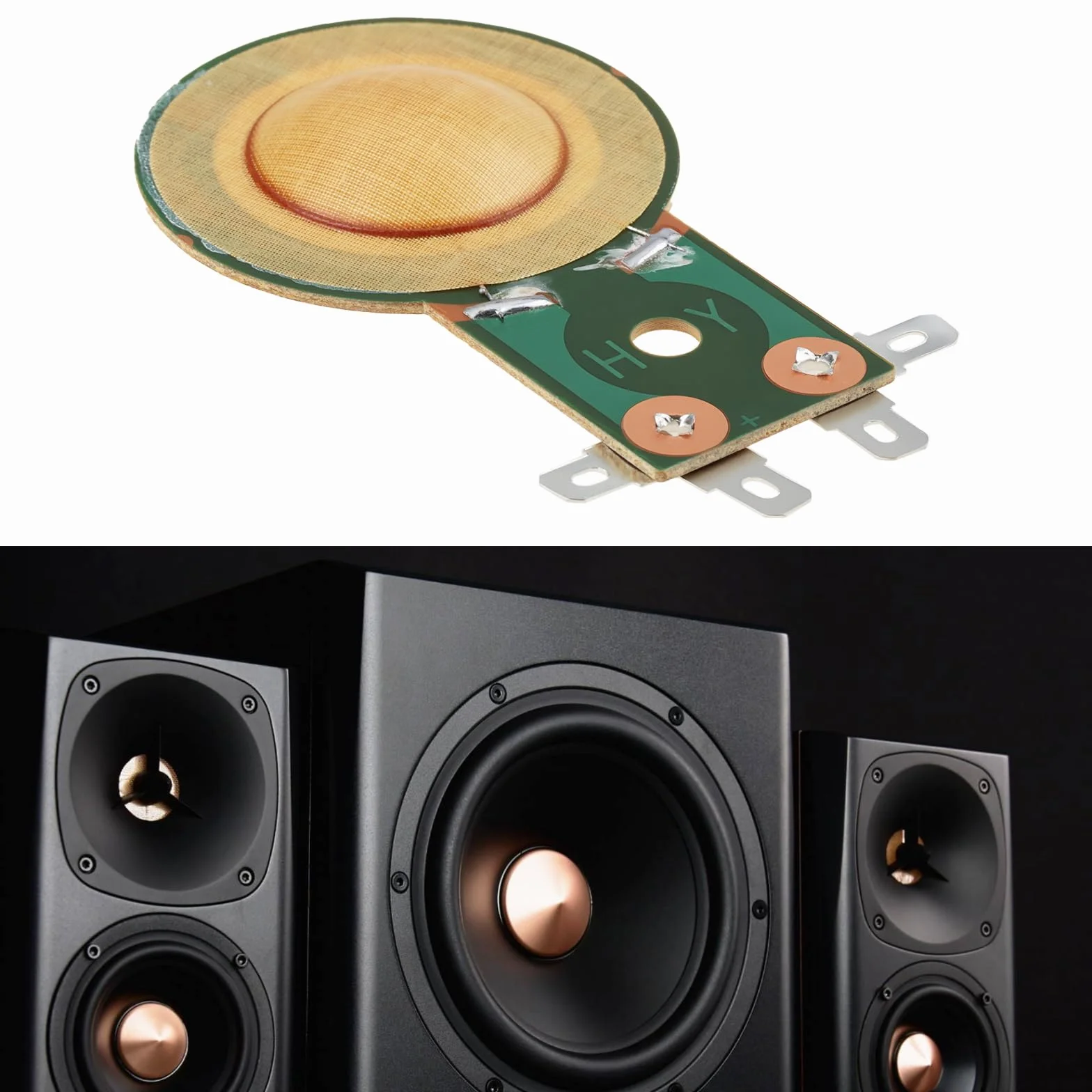 2 diaframma poppa 8 Ohm compatibile con Fostex compatibile con Foster 025H30 DC10/1501-16 H025N30 PHT-411 FT300H