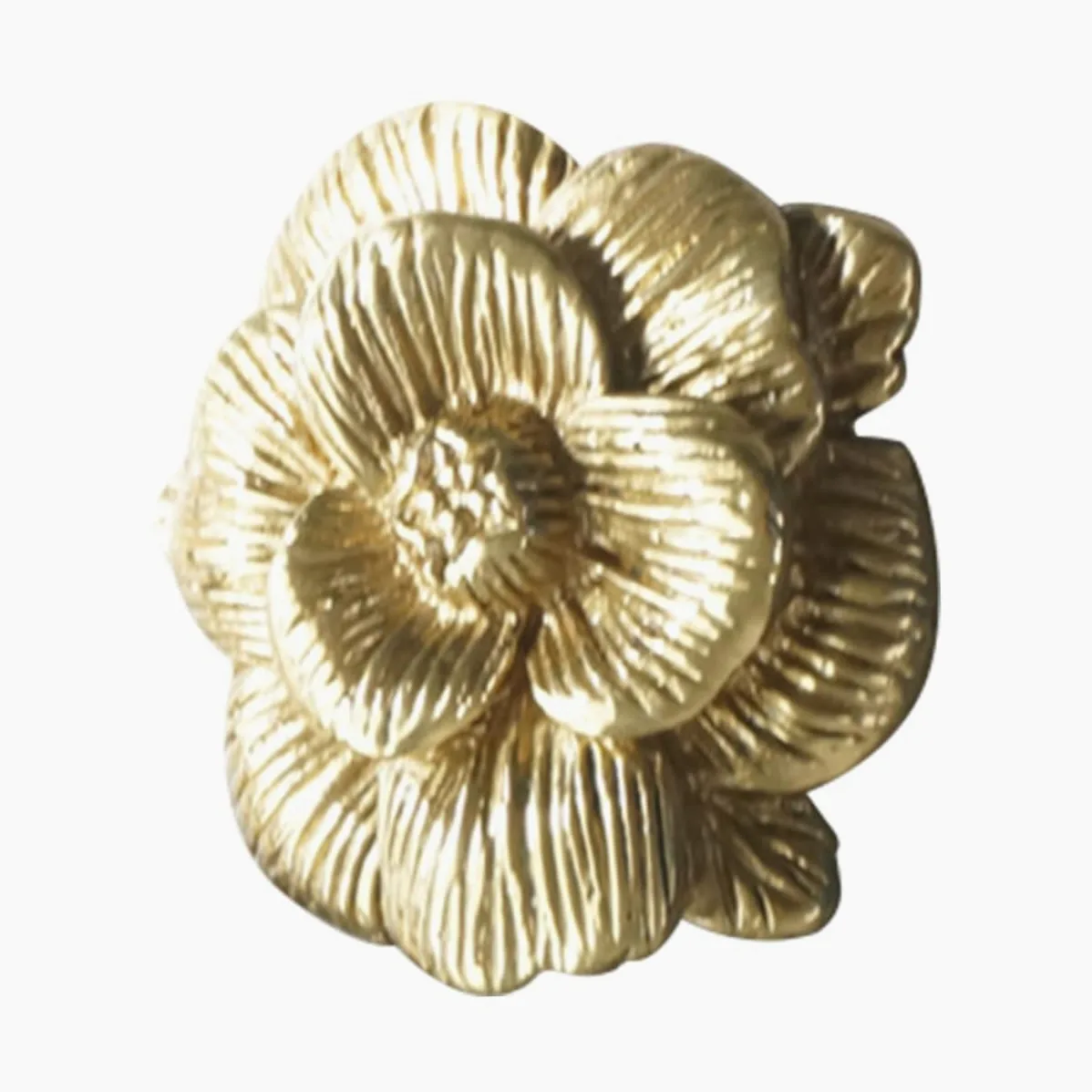 Housoutil 3 Maniglie Per Mobili in Rame Piccole Manopole Per Cassetti Maniglie Per Porte Di Mobili Maniglie Decorative A Forma Di Fiore Facili Da Installare Per Cassetti E Guardaroba.