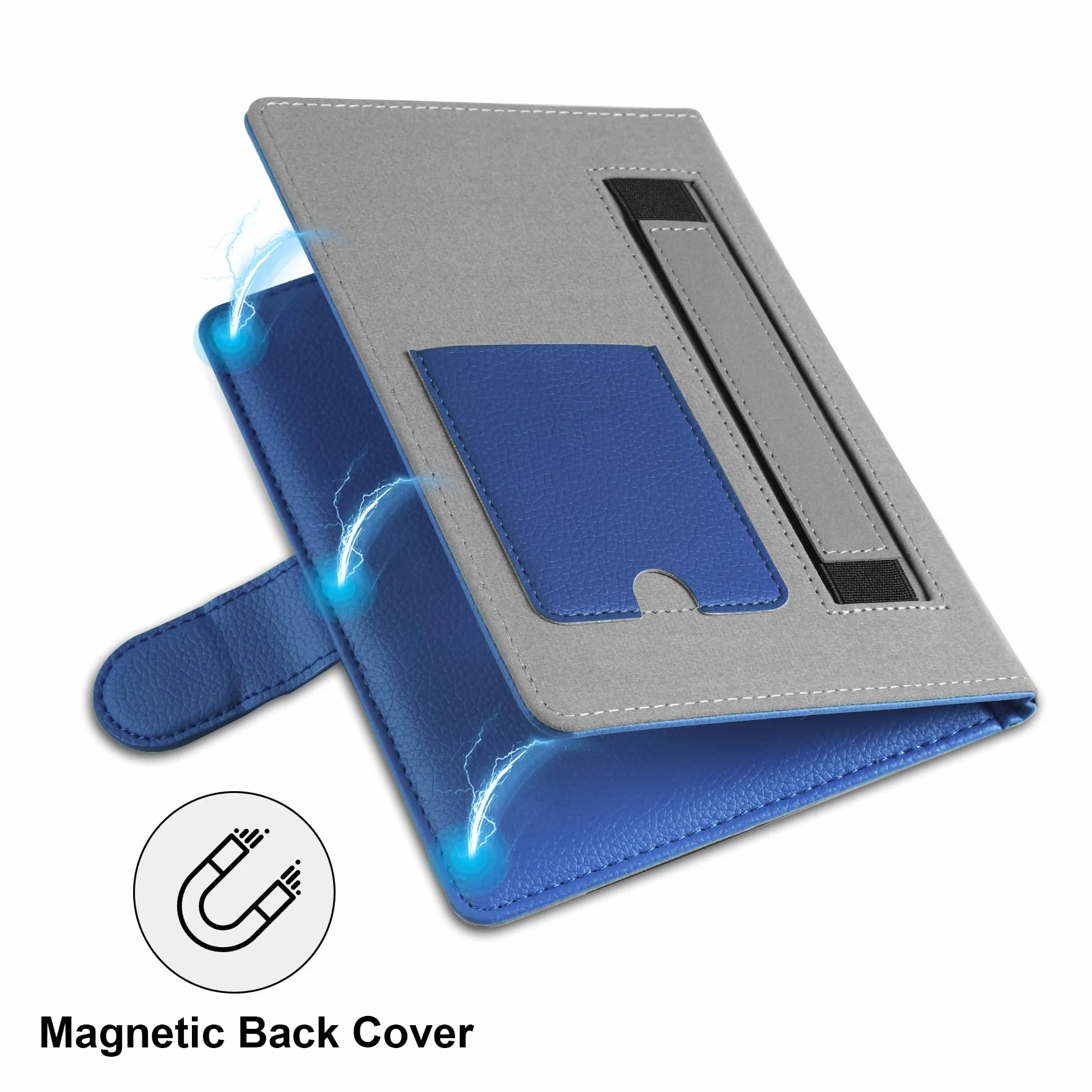 HoYiXi Universale Custodia per 6.8 pollice,7 pollice eReader Compatibilità Kindle Paperwhite/Kobo Clara HD/Kobo Clara 2E/PocketBook/Tolino/Sony 6”-6.8“ E-Book Reader Cover Case,blu