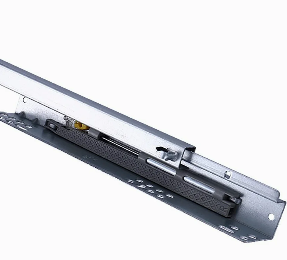 Guide per cassetti, Guide for cassetti nascoste, chiusura ammortizzata, estensione completa, 5 paia, argento, dimensioni multiple(500mm/20in)