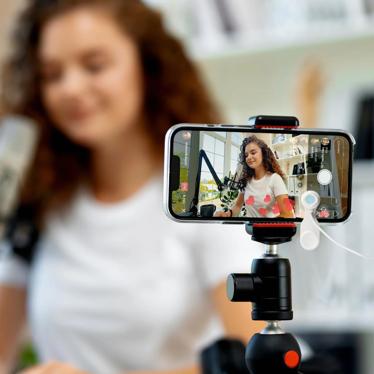jojofuny Clicker automatico dello schermo per telefono: clicker USB per lo schermo del telefono cellulare per lo streaming live - Applicatore automatico universale per il clic delle dita per giochi