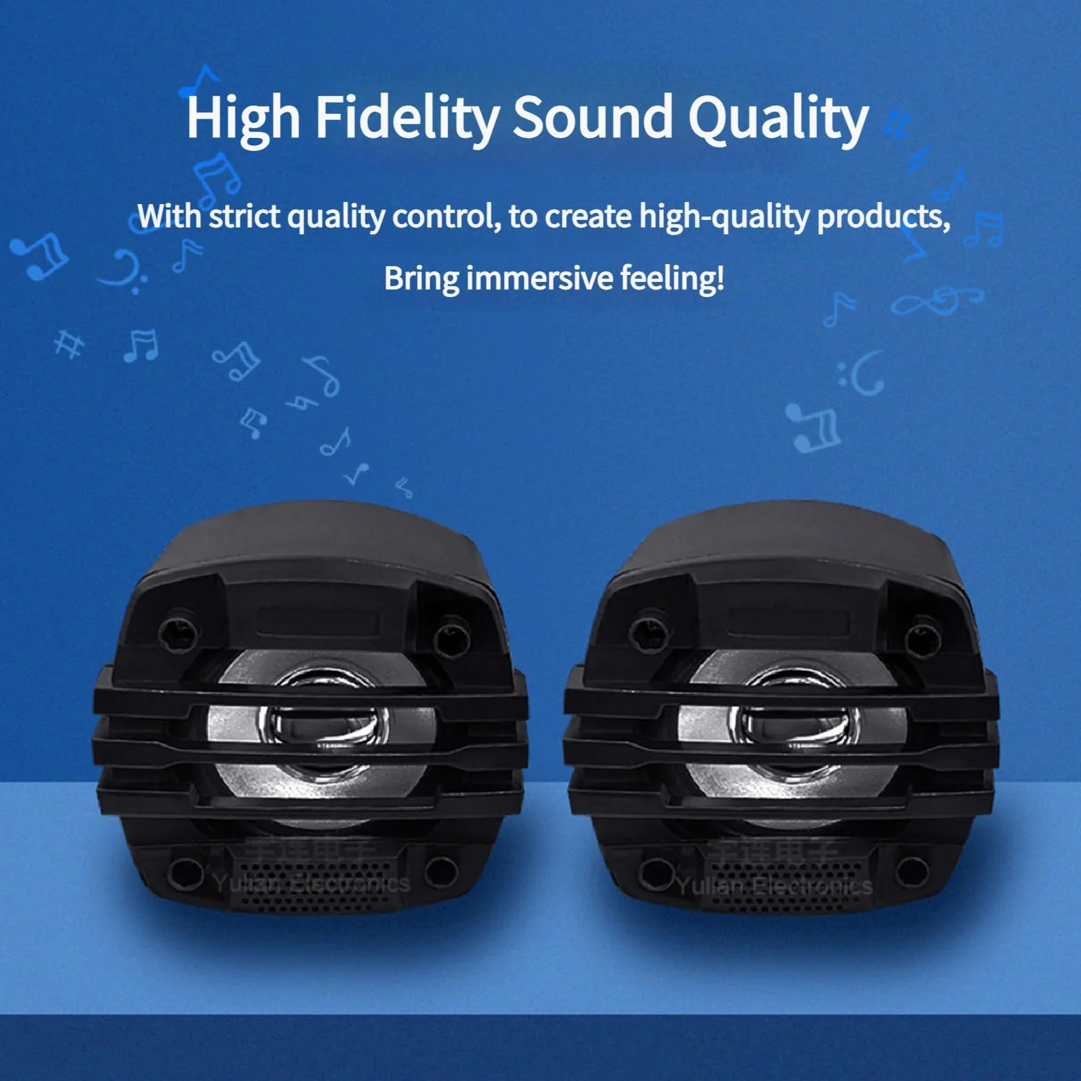 Altoparlante Stereo per Moto Bluetooth Impermeabile con Supporto per Manubrio. Supporta Bluetooth, Riproduzione da Scheda TF e Ricarica USB per telefoni cellulari