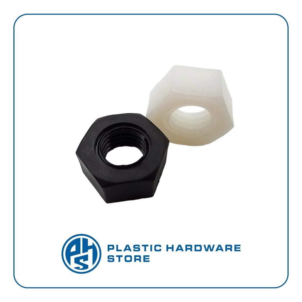 Dadi Esagonali in Plastica Nylon M16 Bianco 20 pezzi