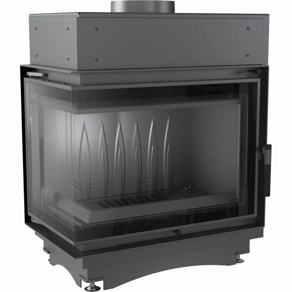 KRATKI Inserto per camino in ghisa a legna MAJA 8 kW Ø150 sinistro A 2 8 kW | Ghisa nero, efficienza 80,1%, classe A. Ecodesign, BImSchV 2.; combustione efficiente; basse emissioni; calore uniforme