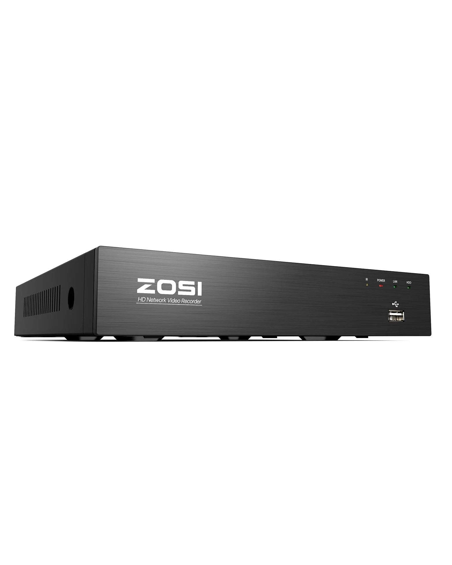 ZOSI Registratore di videosorveglianza 4K 8CH PoE NVR senza hard disk, supporta telecamere IP da 2MP/5MP/8MP, compatibile solo con telecamere PoE della stessa marca, H.265+, accesso remoto