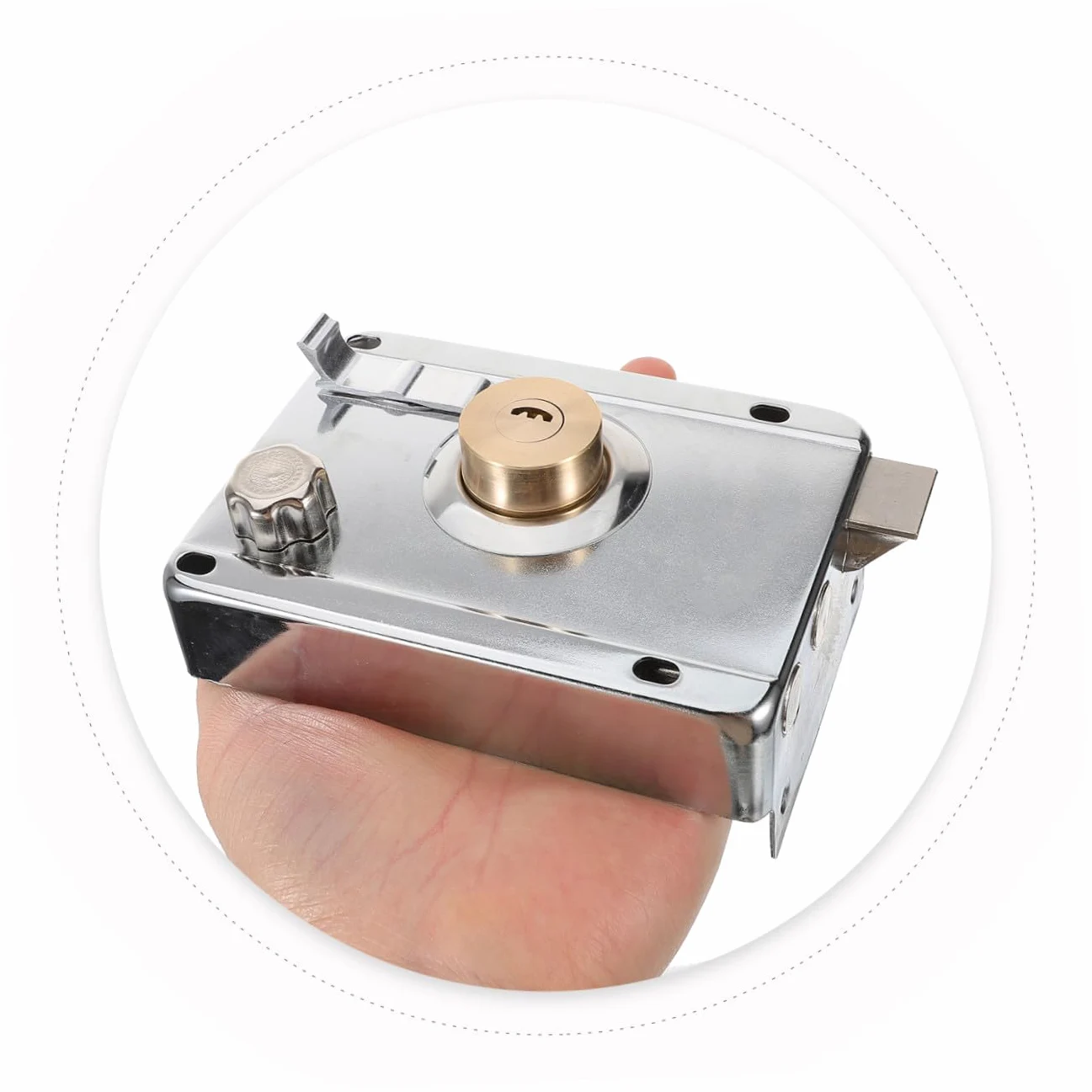 Uonlytech 3sets Serrature Per Porte Con Chiavistello e Chiusura Lucchetto Inossidabile Per Porte Esterni e Interni Sicurezza Avanzata Per Camere Da Letto e Ambienti Domestici
