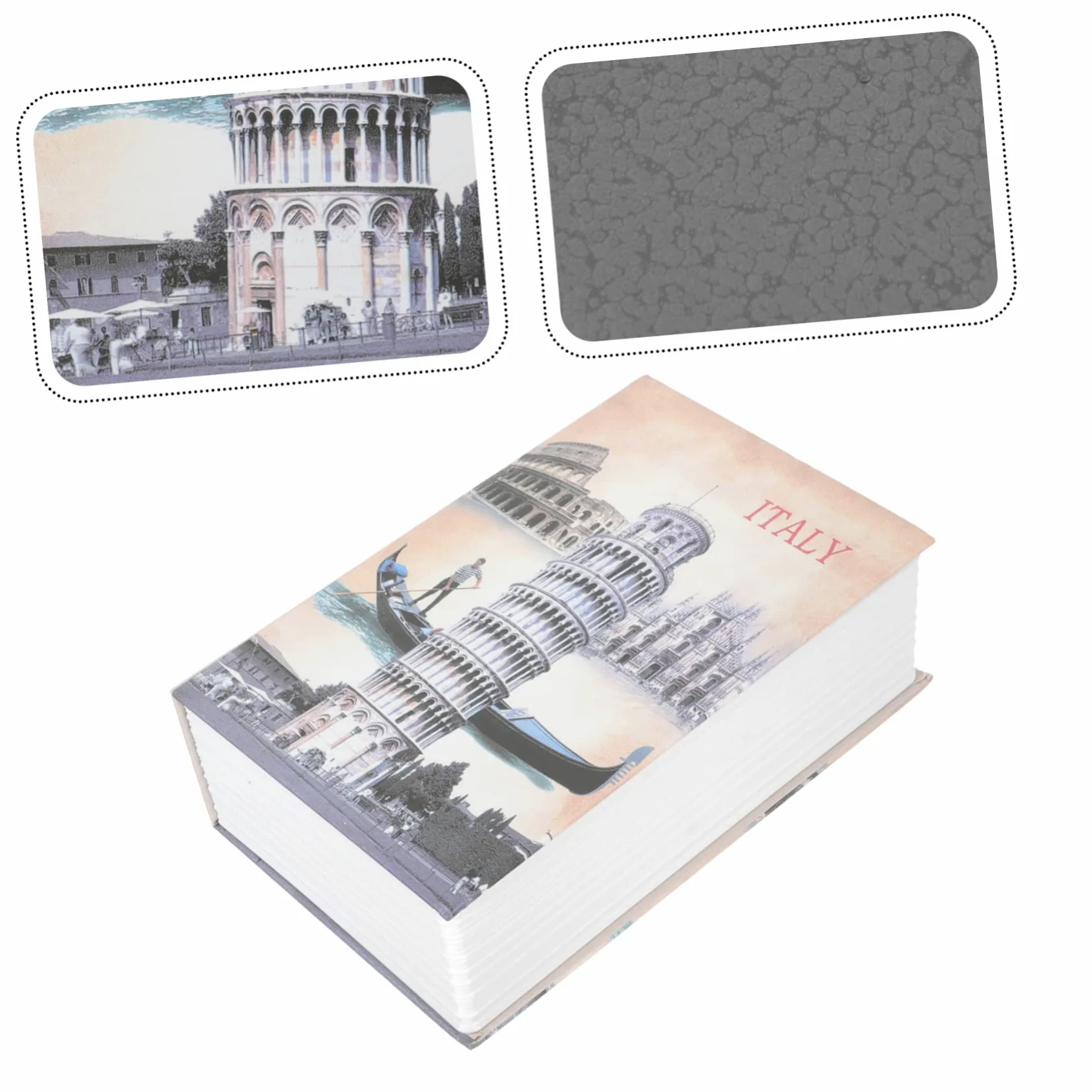 Cassaforte a Forma di Libro Serratura a Combinazione e Scomparto Nascosto per Ufficio e Viaggio, Scatola Portatile in Metallo e Plastica per Conservazione Nascosta