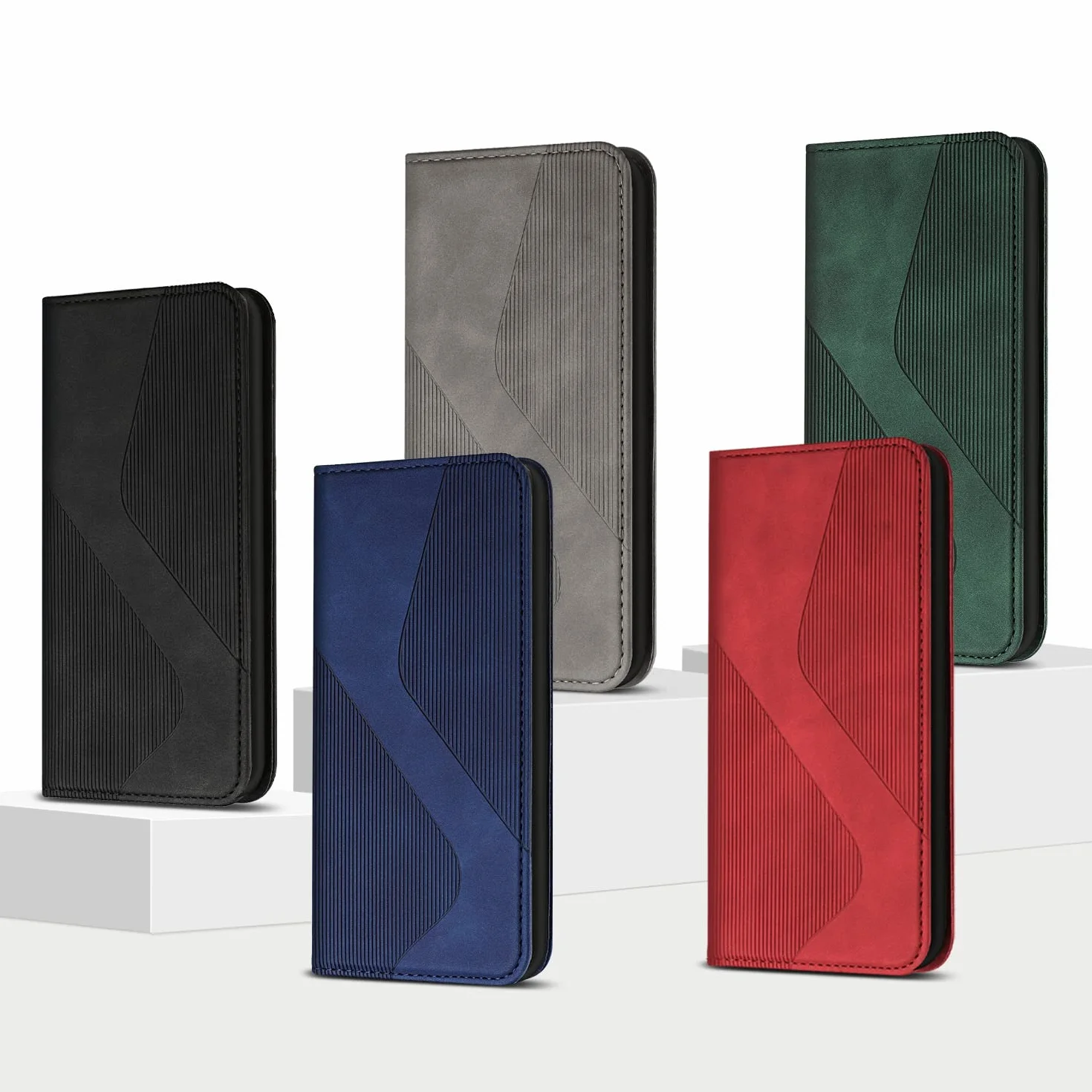 Cover per Samsung Galaxy S22, Flip Custodia Pelle PU con [Slot Cart] [Supporto Stand] [Magnetica], Cover a Libro Portafoglio per Samsung Galaxy S22 (Nero)