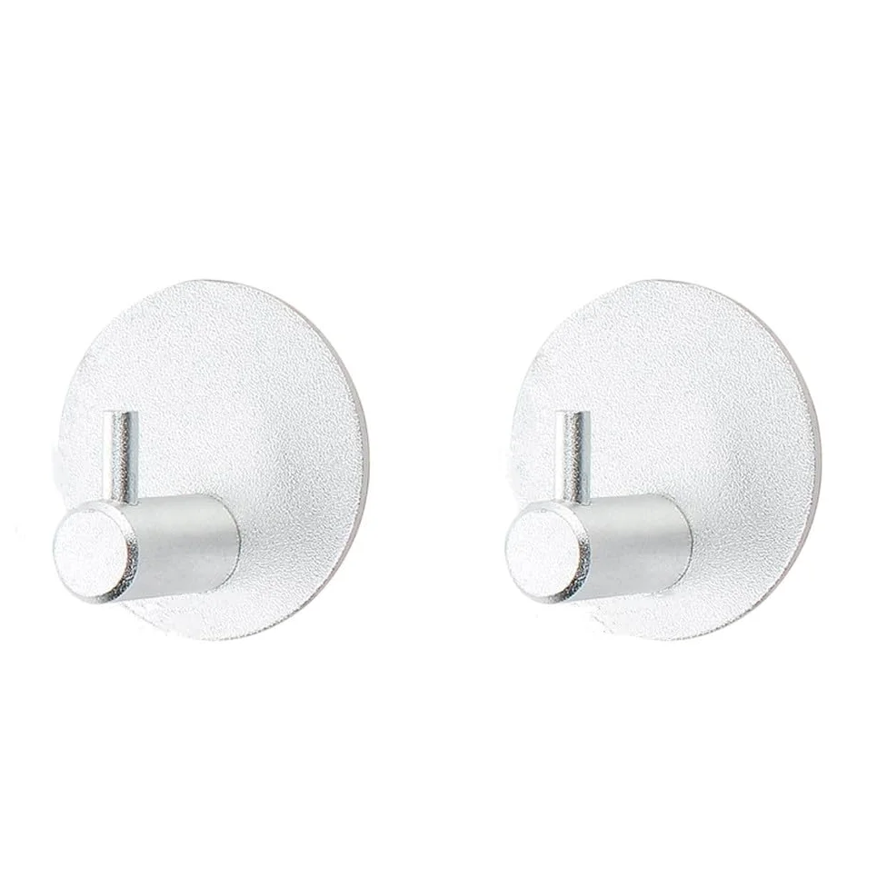 2 pezzi multiuso gancio a muro per porta, chiave, stoffa, cappotto, bagno, accappatoio, gancio, cucina, ferramenta, scaffale, borsa, gancio, organizzatore, appeso, B, nastro, 1